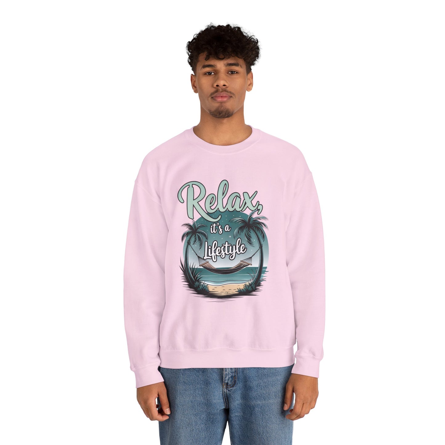Relax Beach Vibe Unisex Crewneck Sweatshirt