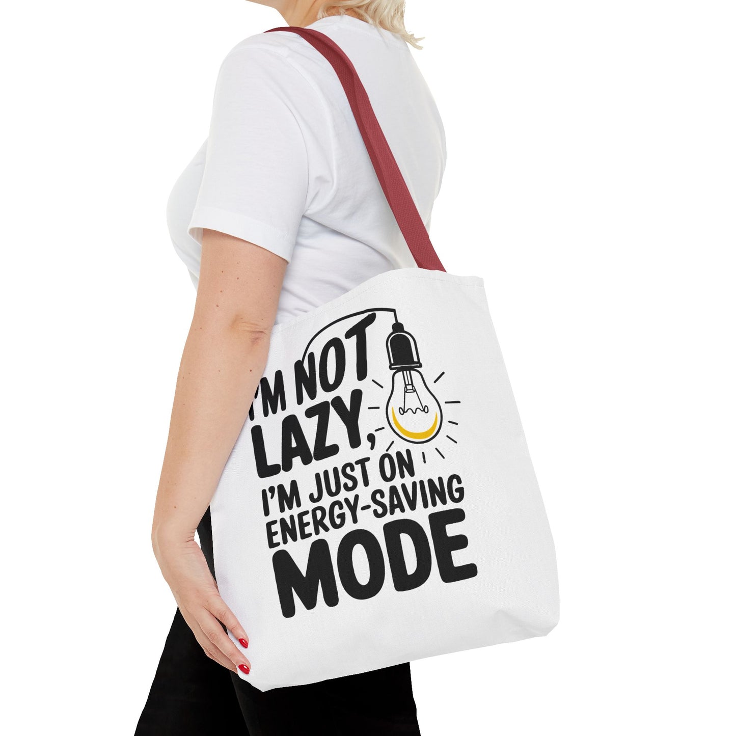 Funny Energy-Saving Mode Tote Bag - Ideal Gift for Relaxed Individuals