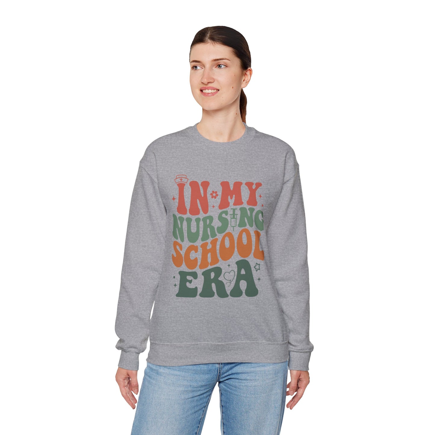 Inspirational Nursing School Sweatshirt - Unisex Heavy Blend Crewneck