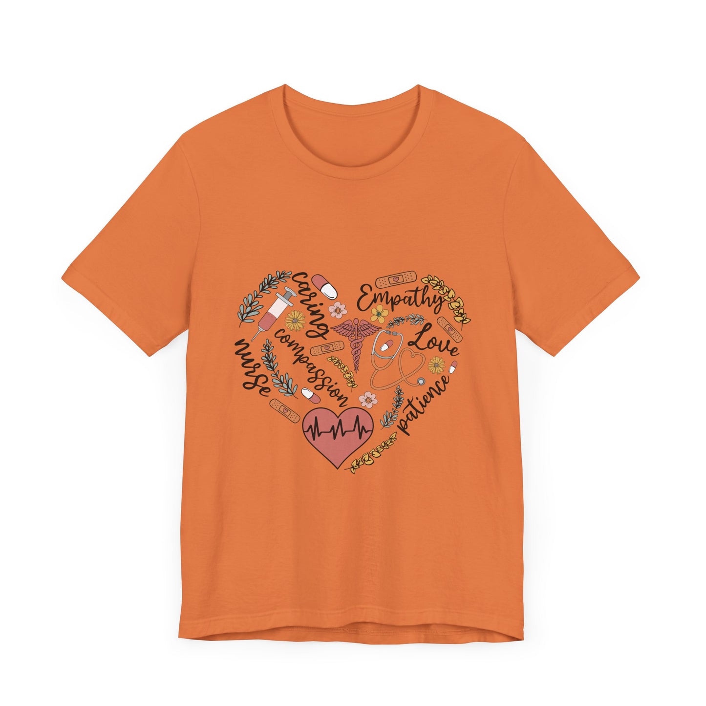 Empathy Heart Unisex Jersey Tee - Love & Caring Design for Compassionate Souls