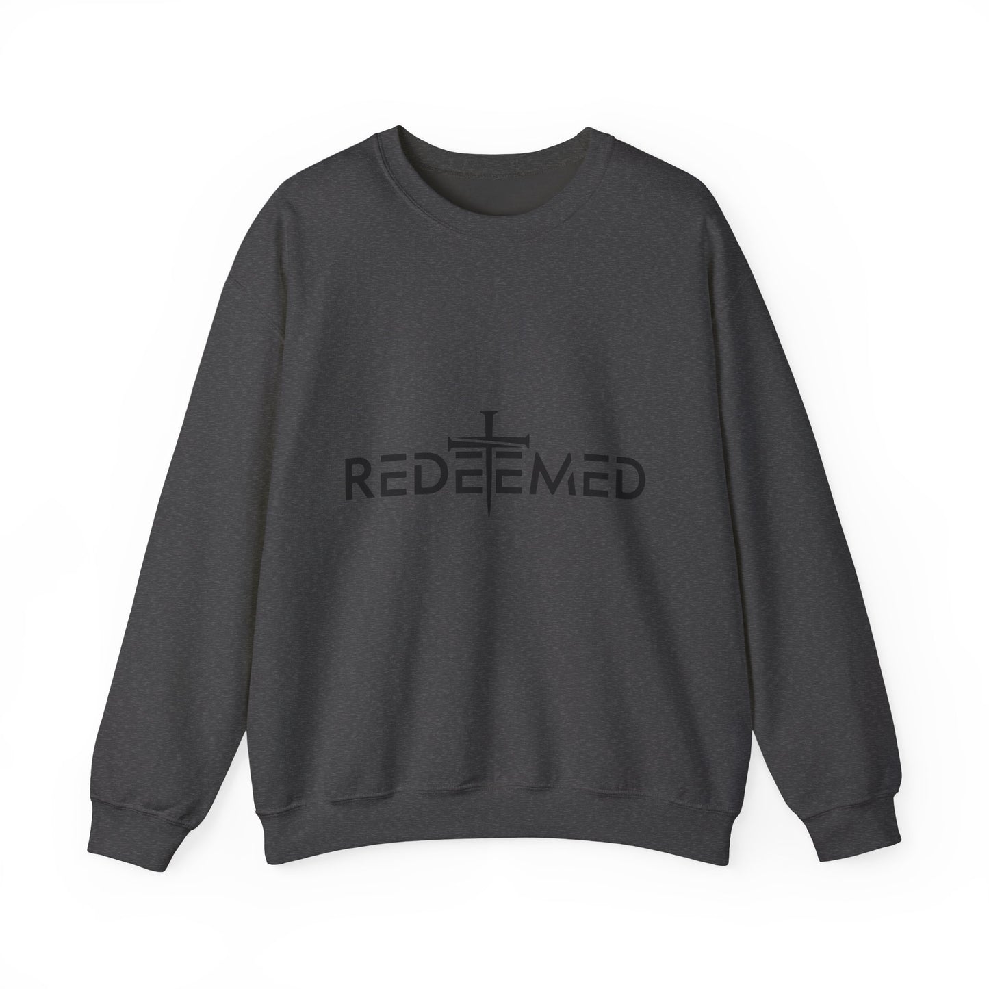 Redeemed Crewneck Sweatshirt — Christian Faith Cross Pullover