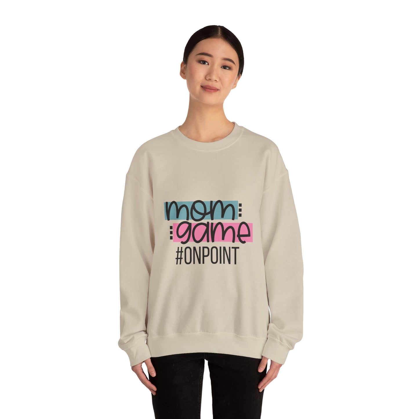 Mom Game On Point Sweatshirt - Unisex Heavy Blend™ Crewneck