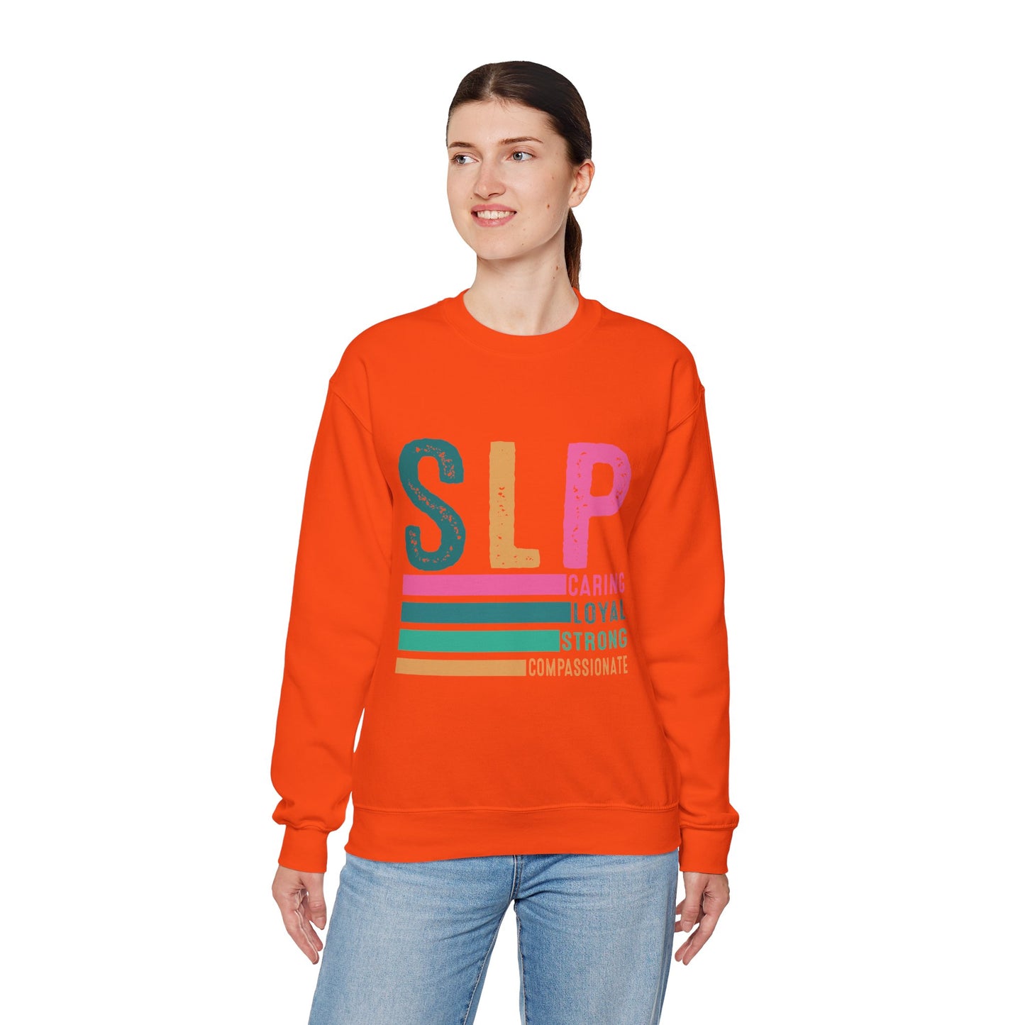 SLP Caring Loyal Strong Unisex Crewneck Sweatshirt
