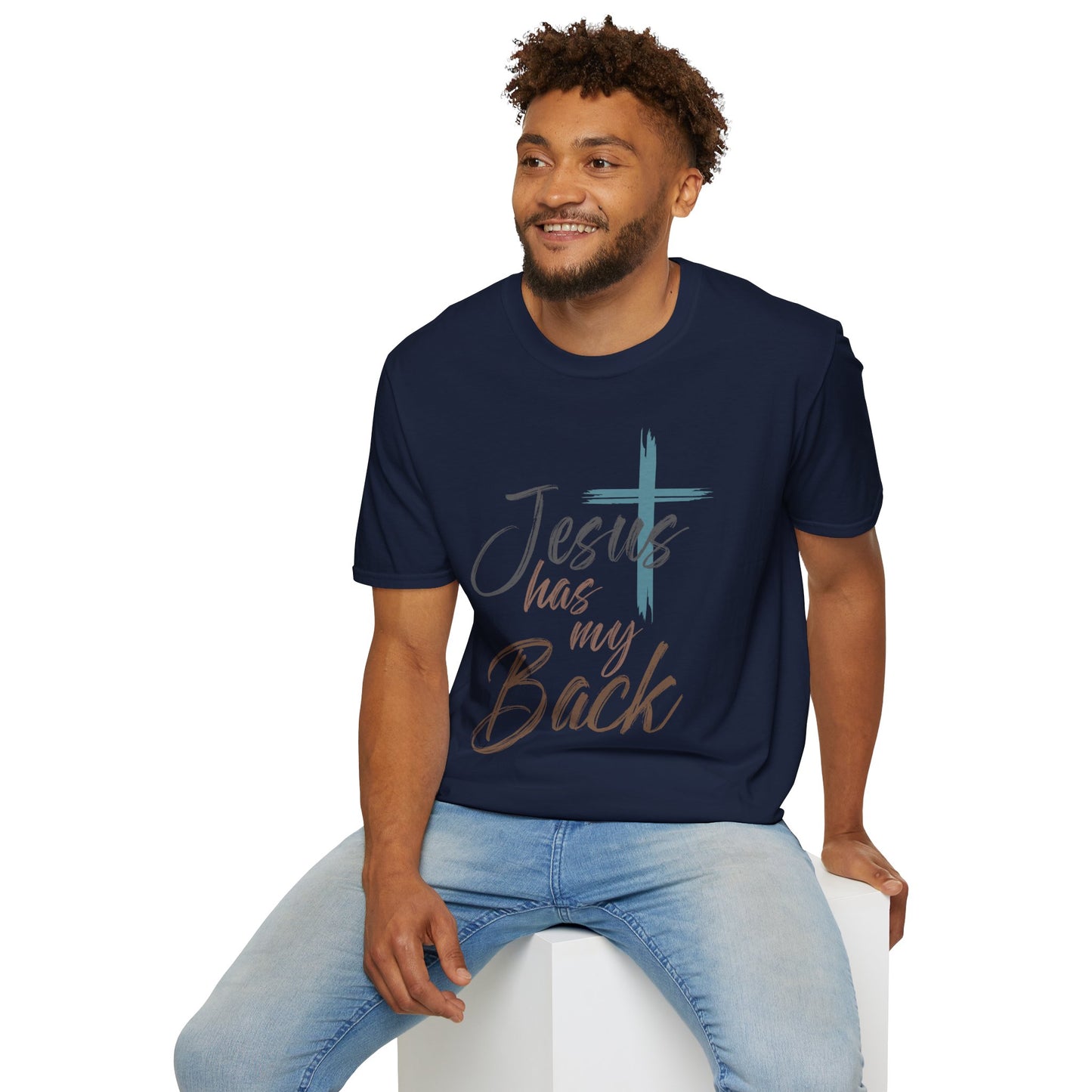 Jesus Has My Back T-Shirt — Christian Faith Cross Shirt