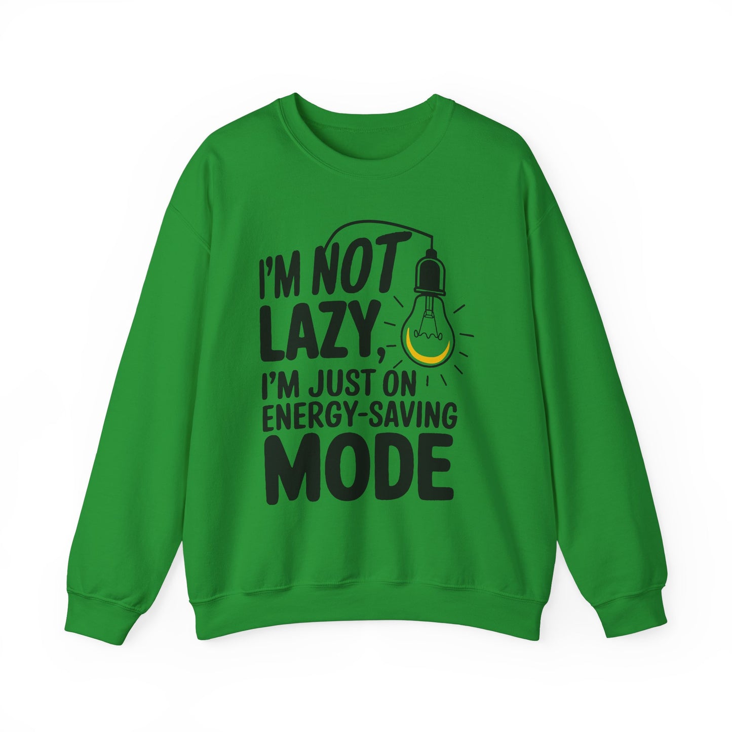 Funny Energy-Saving Mode Sweatshirt | Unisex Heavy Blend Crewneck