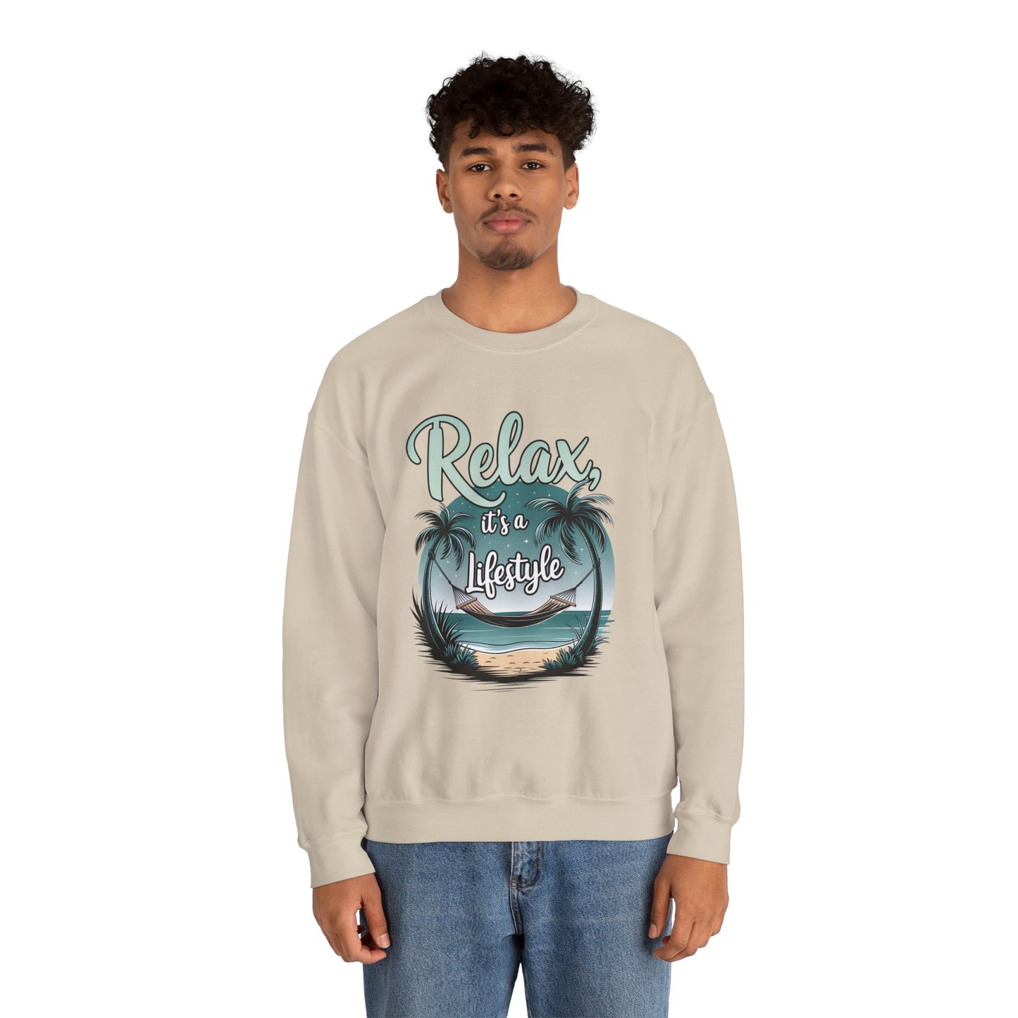 Relax Beach Vibe Unisex Crewneck Sweatshirt