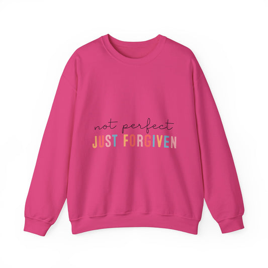 Unisex Forgiven Sweatshirt - Not Perfect, Just Forgiven - Cozy Casual Wear