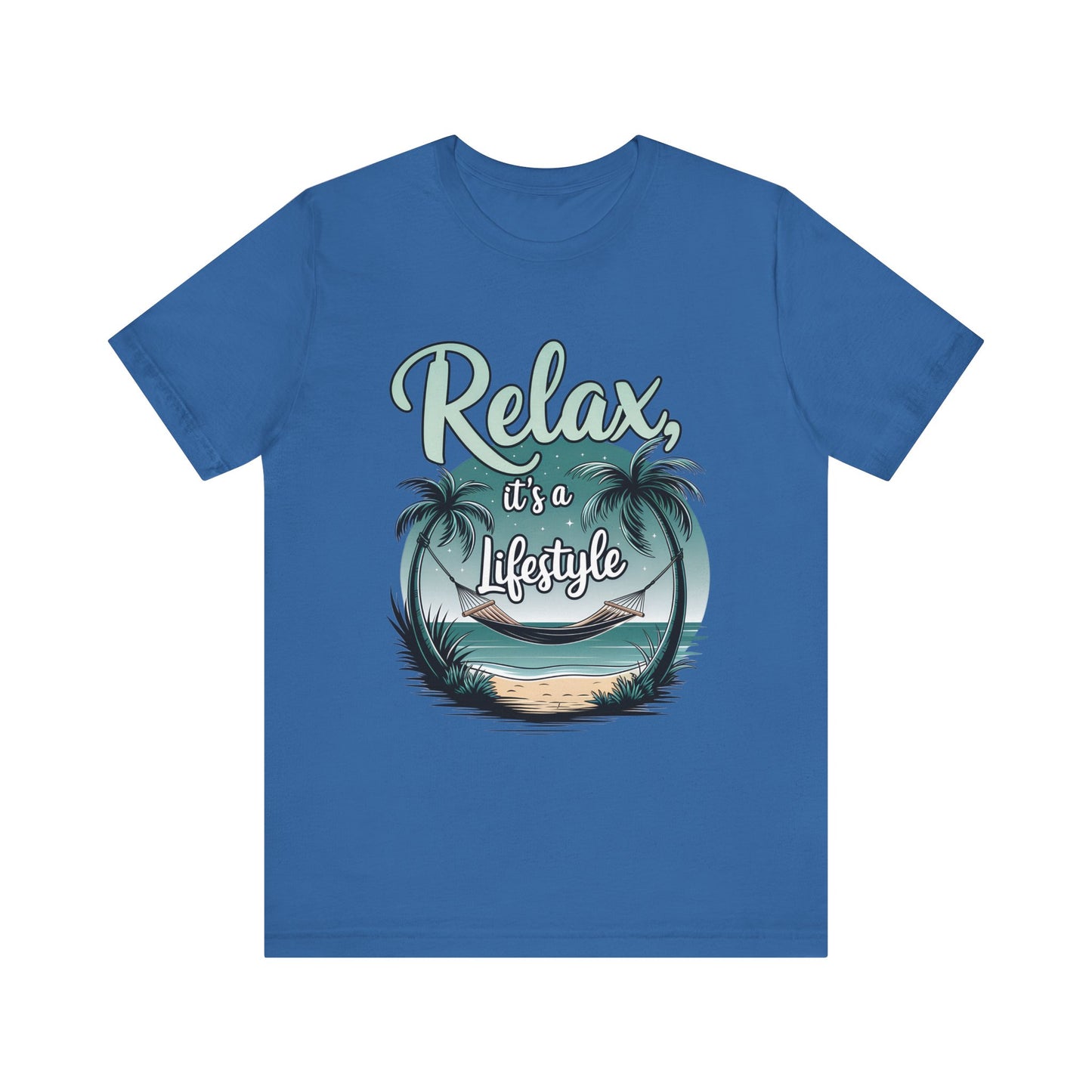 Relax, It's a Lifestyle Unisex Jersey Tee - Perfect for Beach Lovers & Vacation Vibes