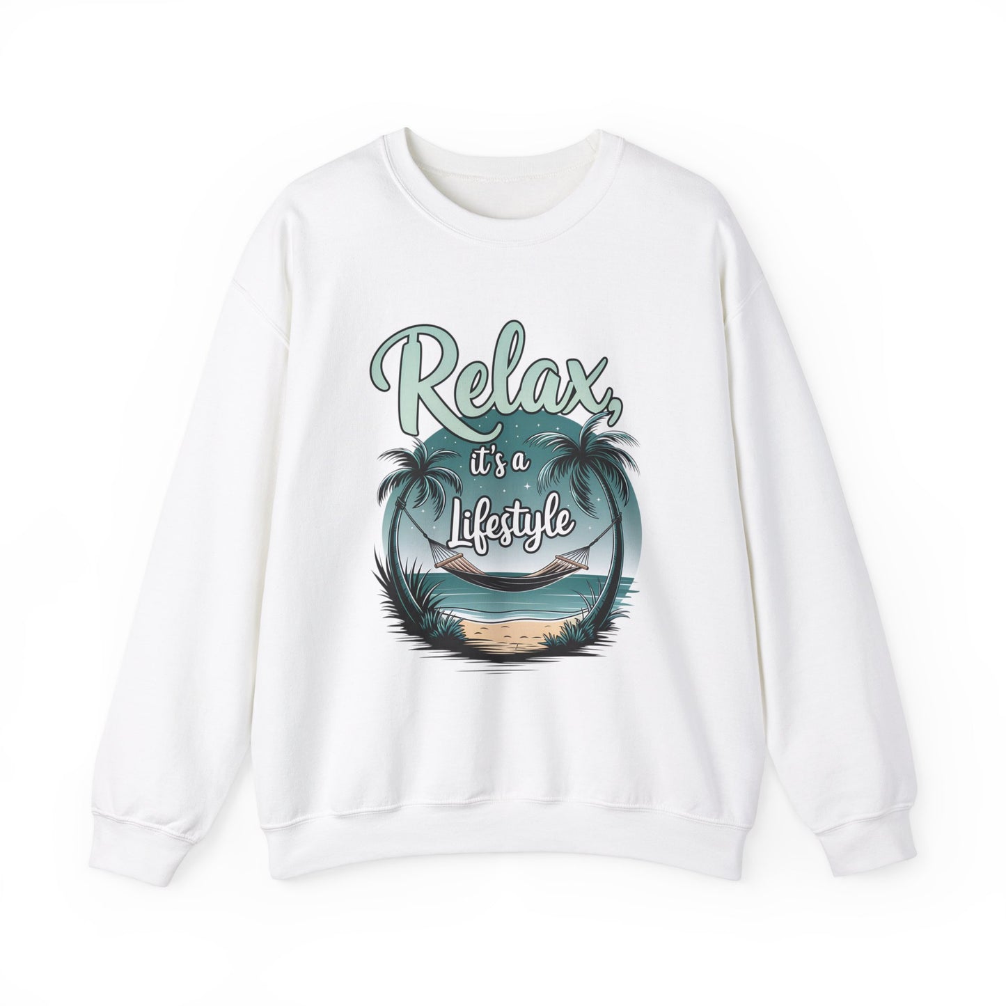 Relax Beach Vibe Unisex Crewneck Sweatshirt