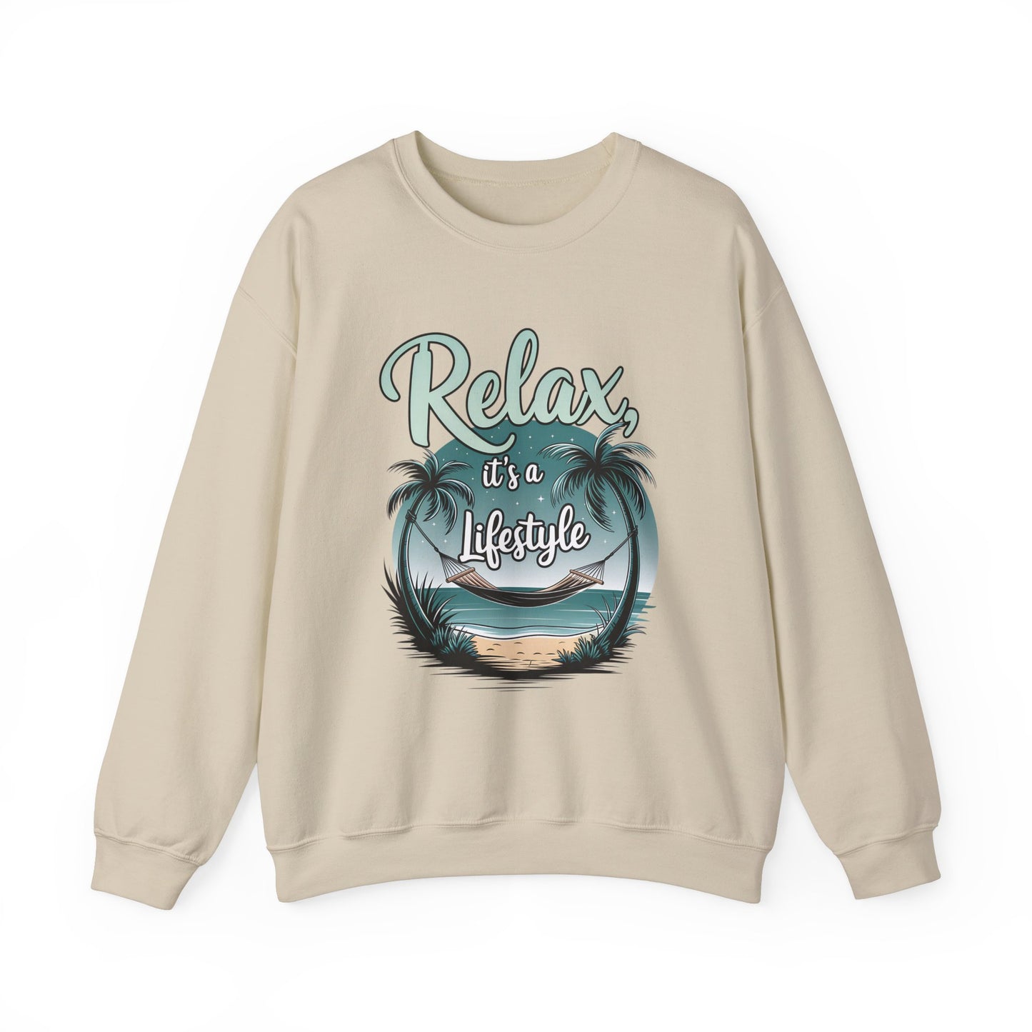 Relax Beach Vibe Unisex Crewneck Sweatshirt