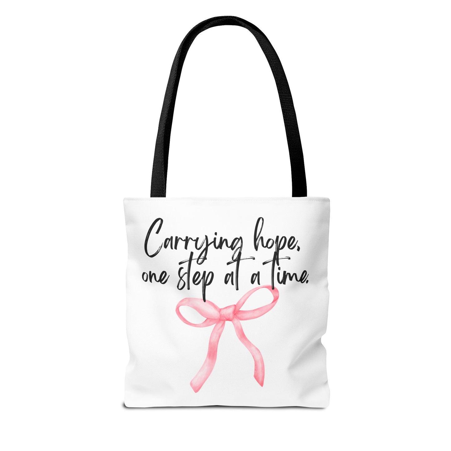 Inspirational Tote Bag - "Carrying Hope, One Step at a Time"