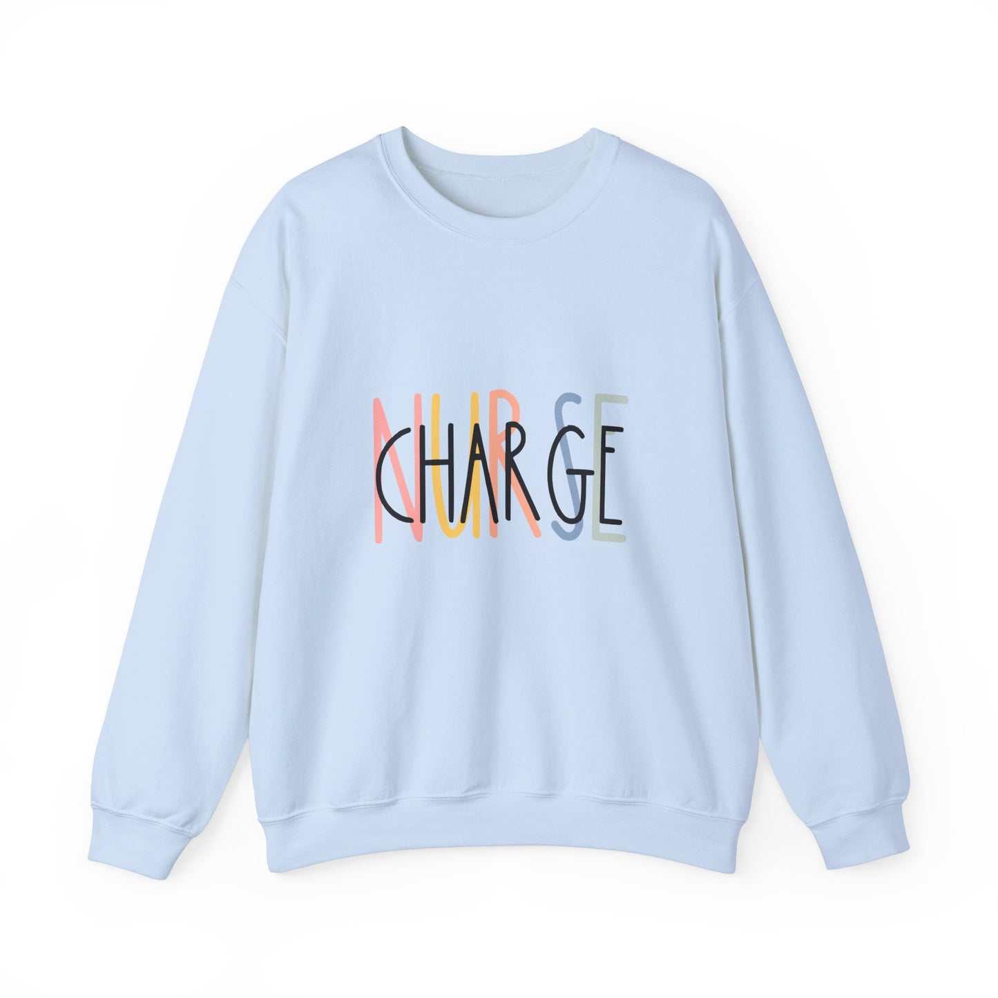 Unisex Heavy Blend™ Crewneck Sweatshirt - 'CHARGE' Motivational Statement Apparel