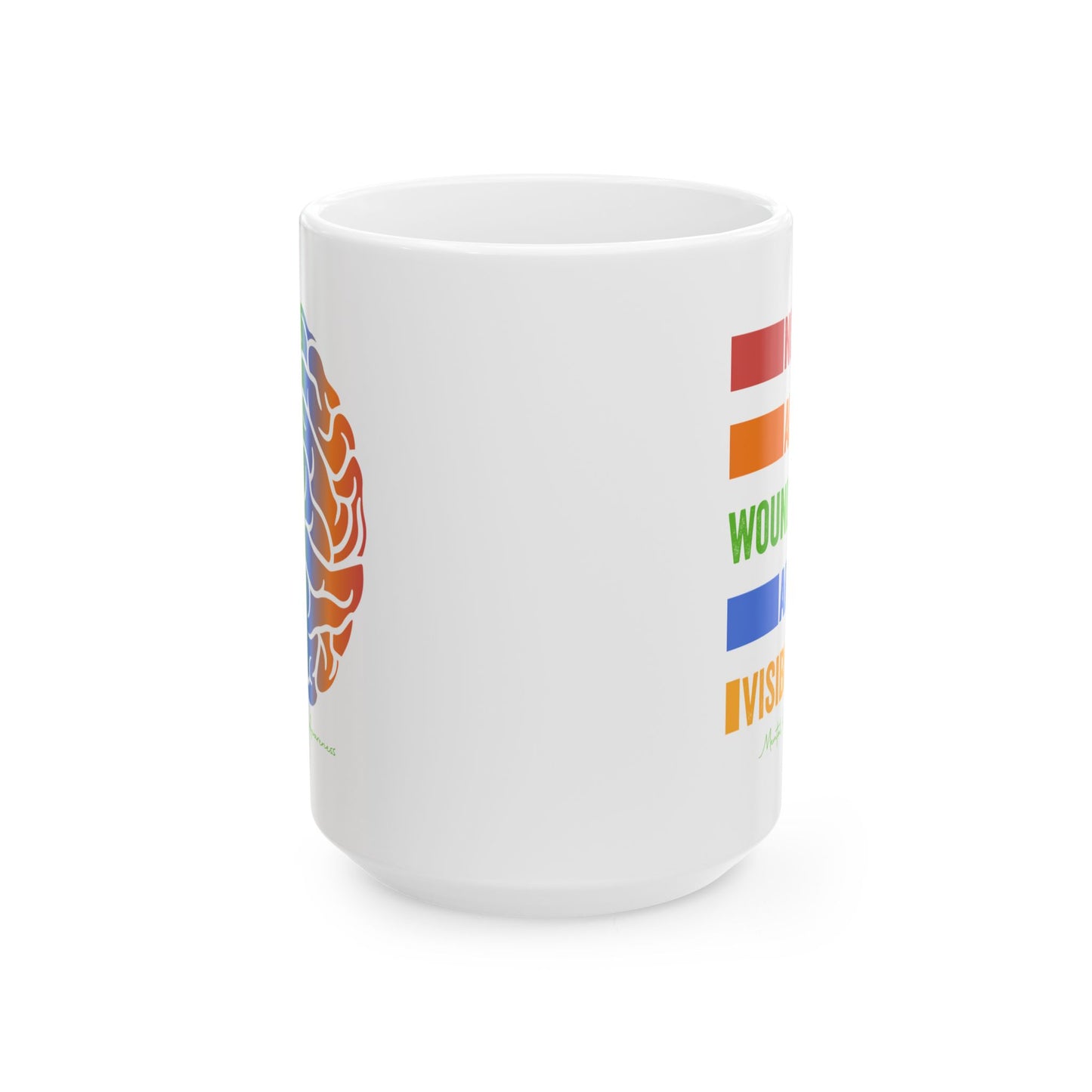 Inspirational Brain Graphic Ceramic Mug - 11oz & 15oz