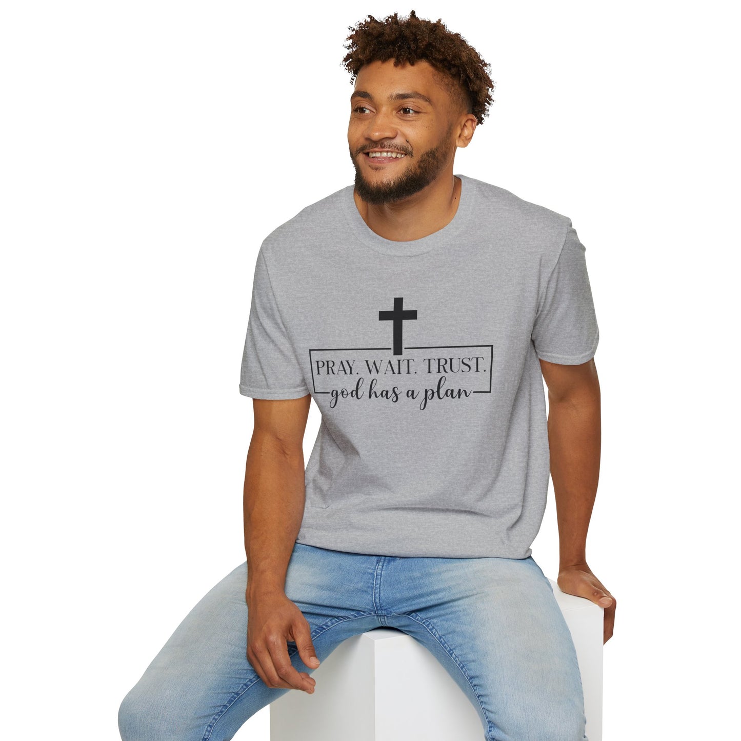 Christian T-Shirt – "Trust. God Has a Plan" Faith Tee