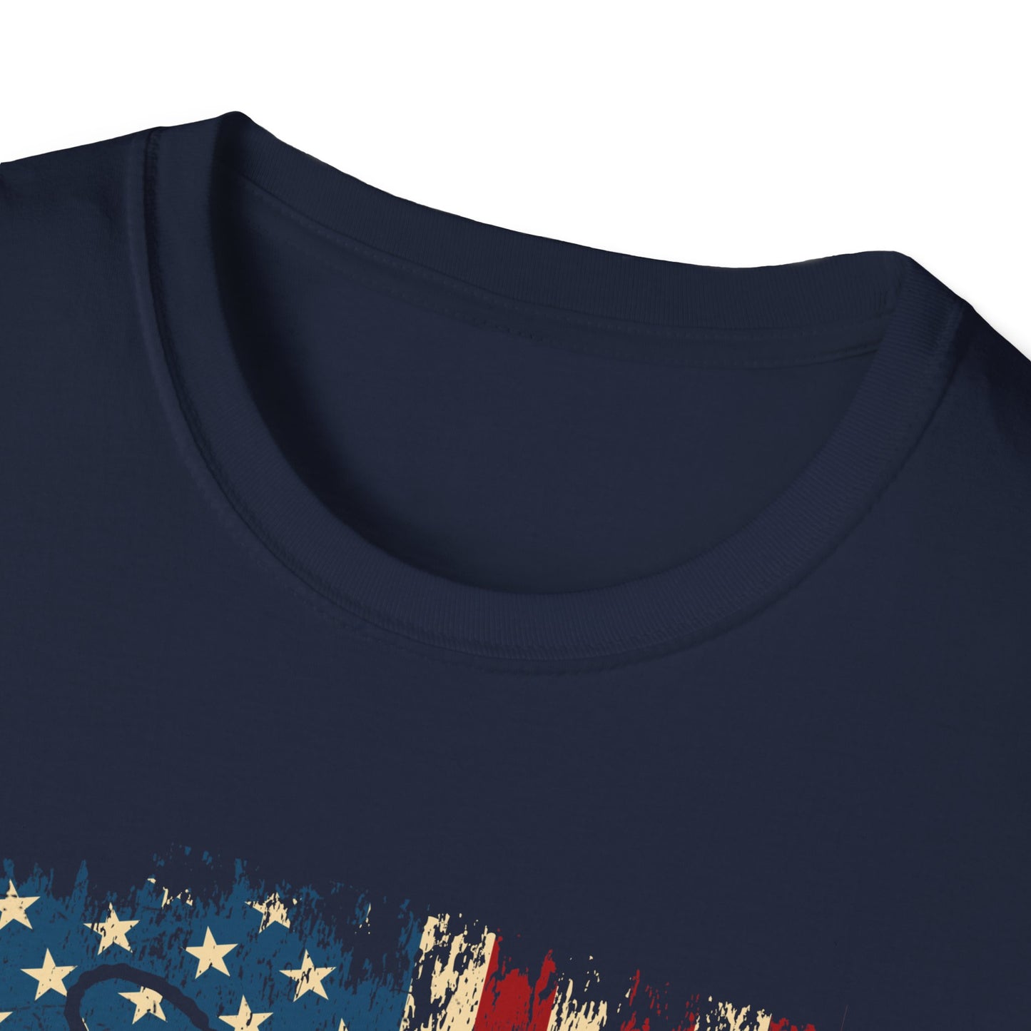 Military Mom T-Shirt – Distressed American Flag & Dog Tag Patriotic Tee