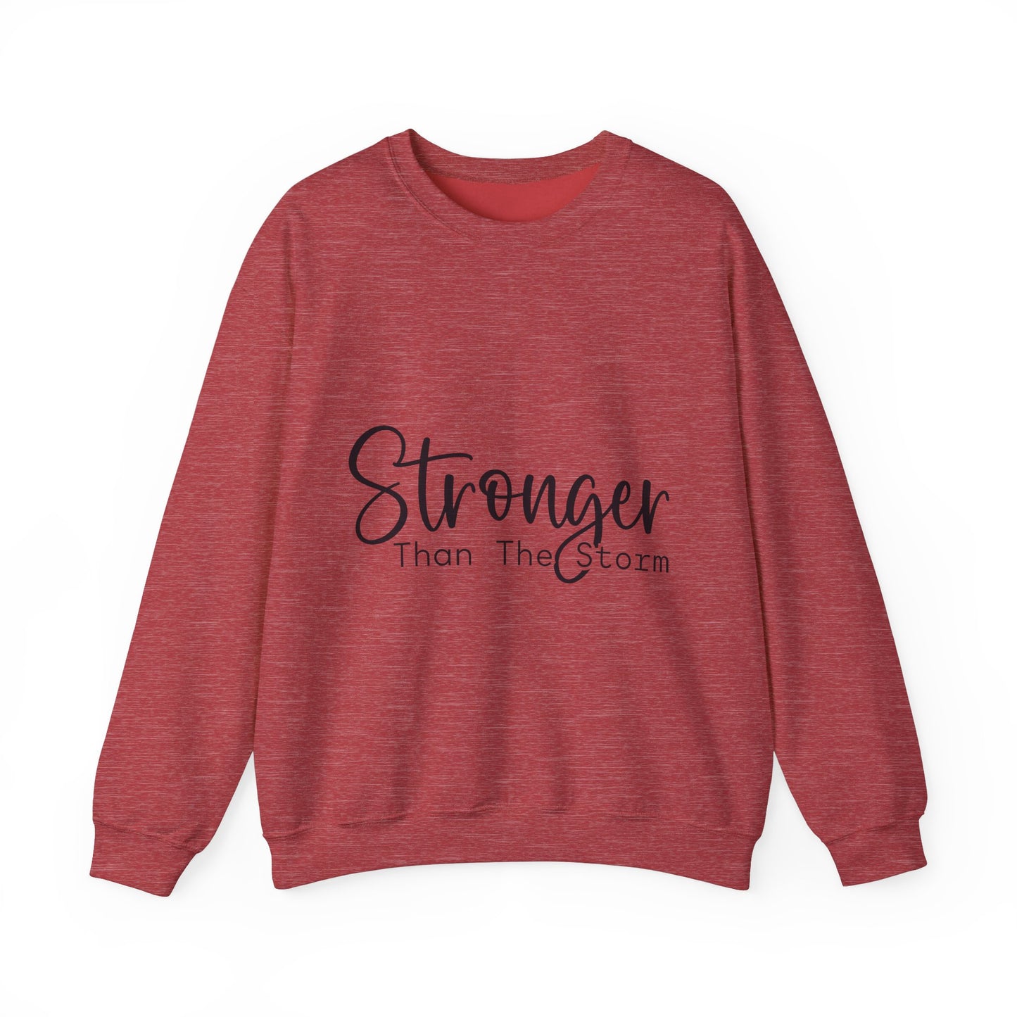 Stronger Than The Storm Unisex Heavy Blend Crewneck Sweatshirt | Cozy Casual Wear