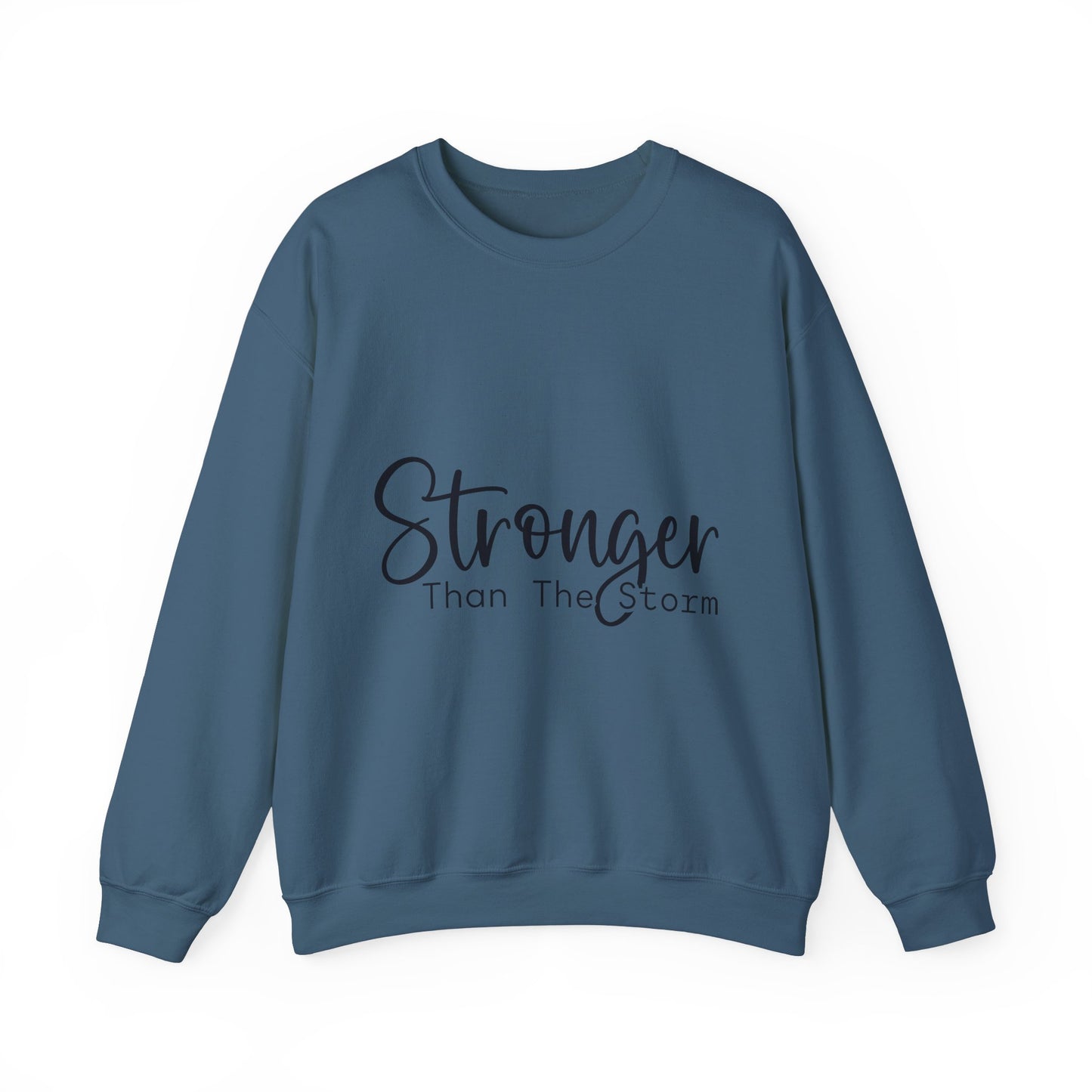 Stronger Than The Storm Unisex Heavy Blend Crewneck Sweatshirt | Cozy Casual Wear