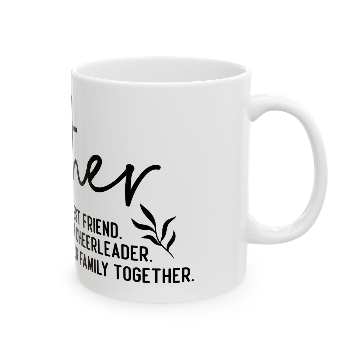 Custom Ceramic Mug - Perfect Gift for Mom with Heartfelt Message