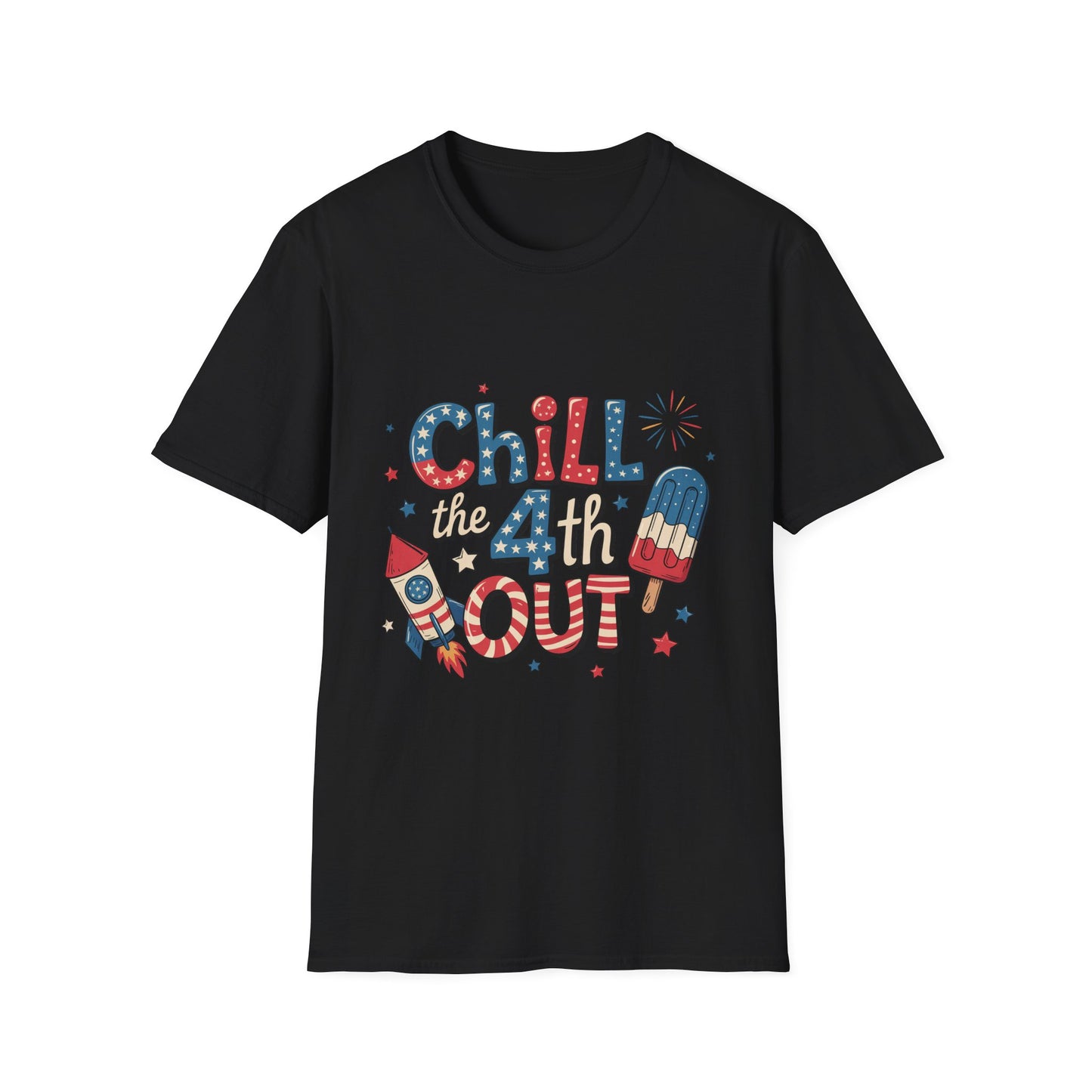 Patriotic Chill T-Shirt, 4th of July Shirt, Independence Day Apparel