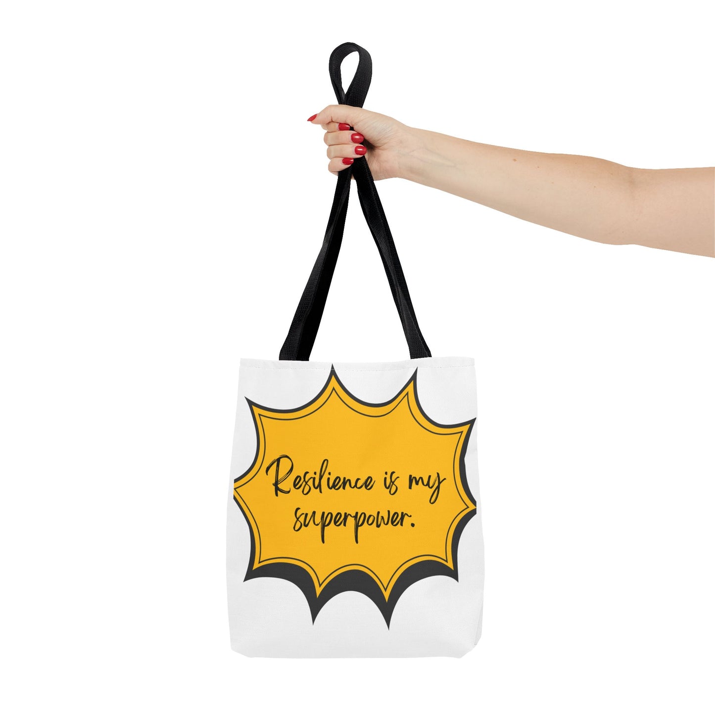 Inspirational Tote Bag - 'Resilience is My Superpower' - Motivational Shopping Bag for Everyday Use