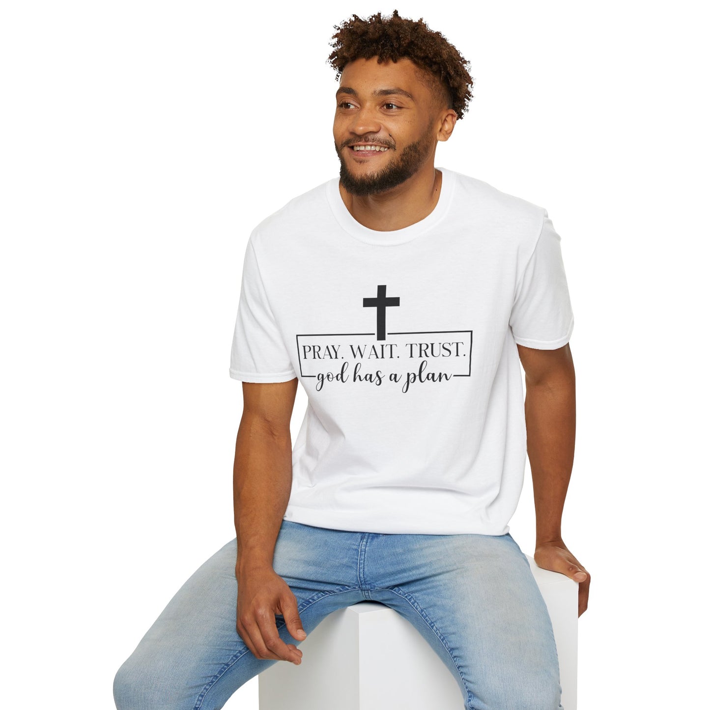 Christian T-Shirt – "Trust. God Has a Plan" Faith Tee