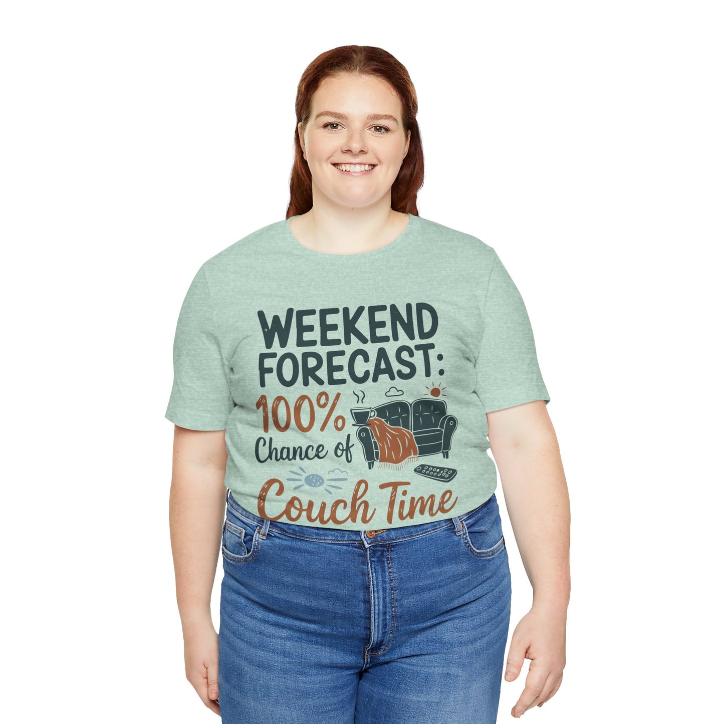 Weekend Forecast Couch Time Unisex Tee