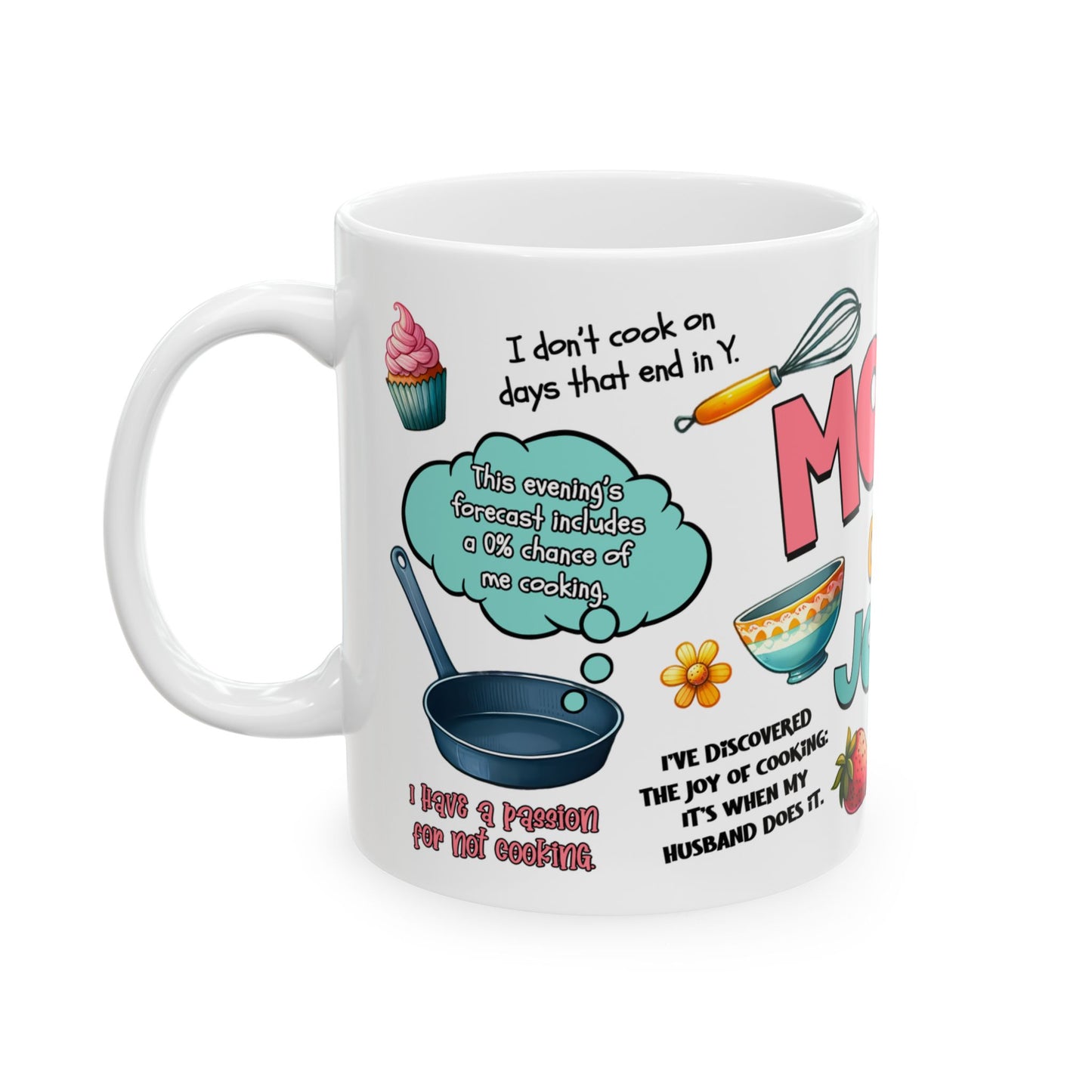 Funny Mom Cooking Jokes Ceramic Mug - 11oz & 15oz