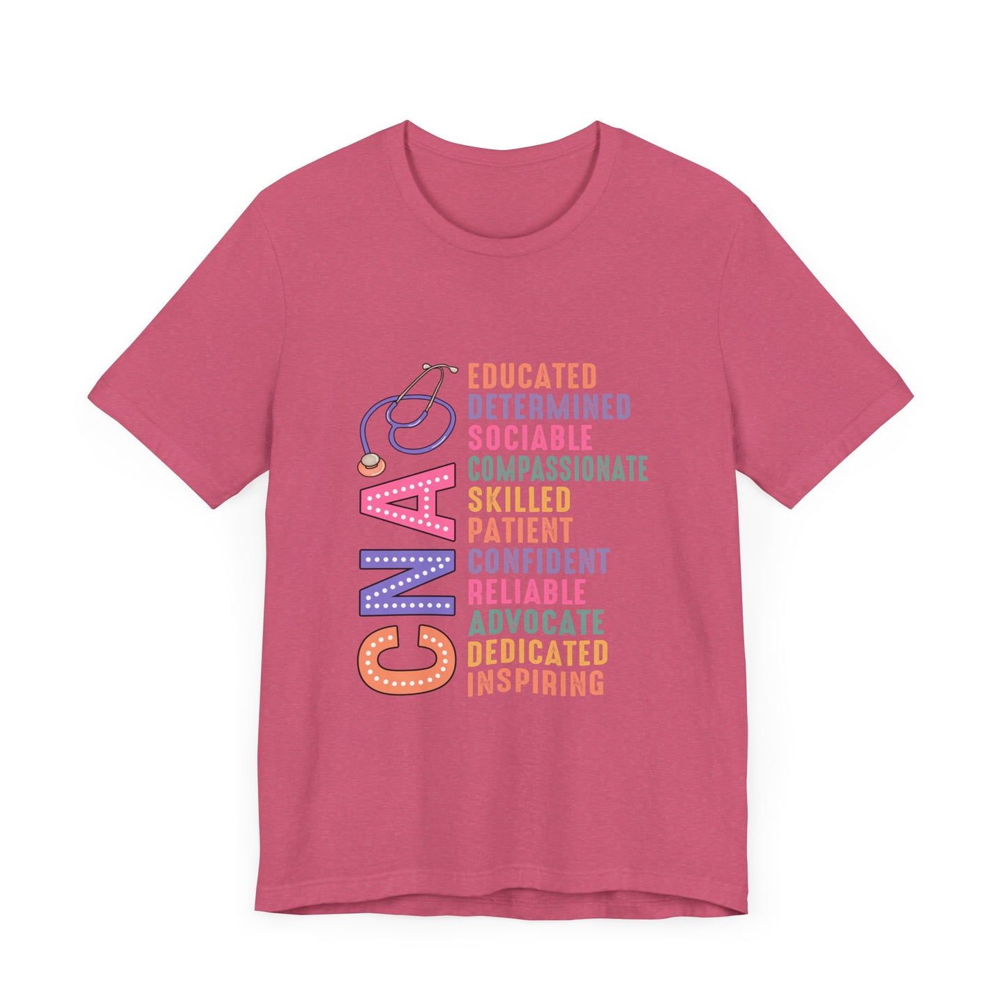 CNA Pride Unisex Short Sleeve Tee - Compassionate & Inspiring Nursing Shirt