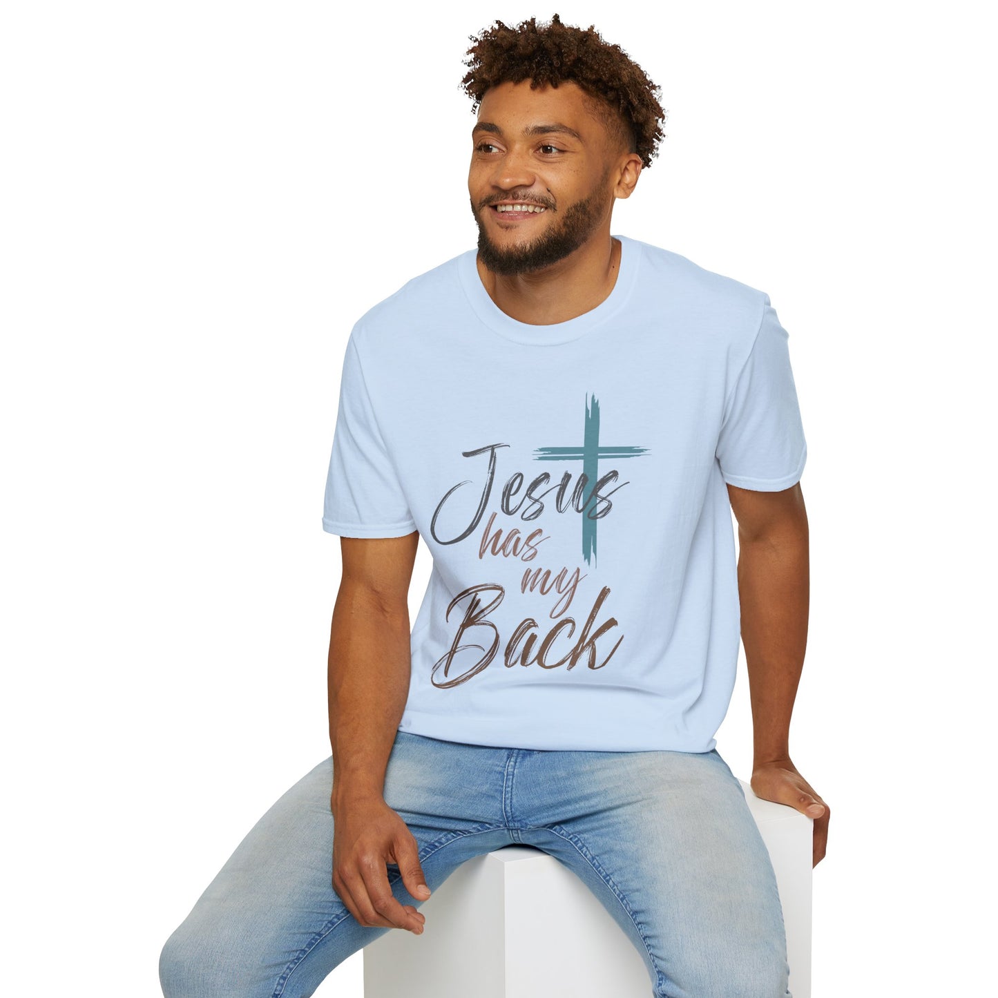 Jesus Has My Back T-Shirt — Christian Faith Cross Shirt