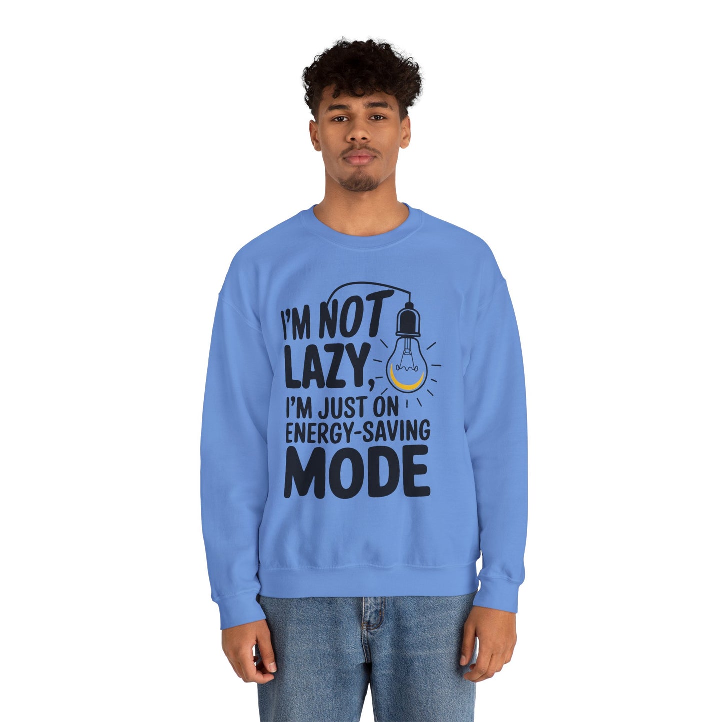 Funny Energy-Saving Mode Sweatshirt | Unisex Heavy Blend Crewneck