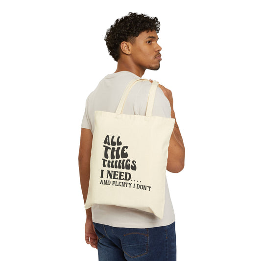 All the Things Cotton Canvas Tote Bag - Eco-Friendly & Stylish