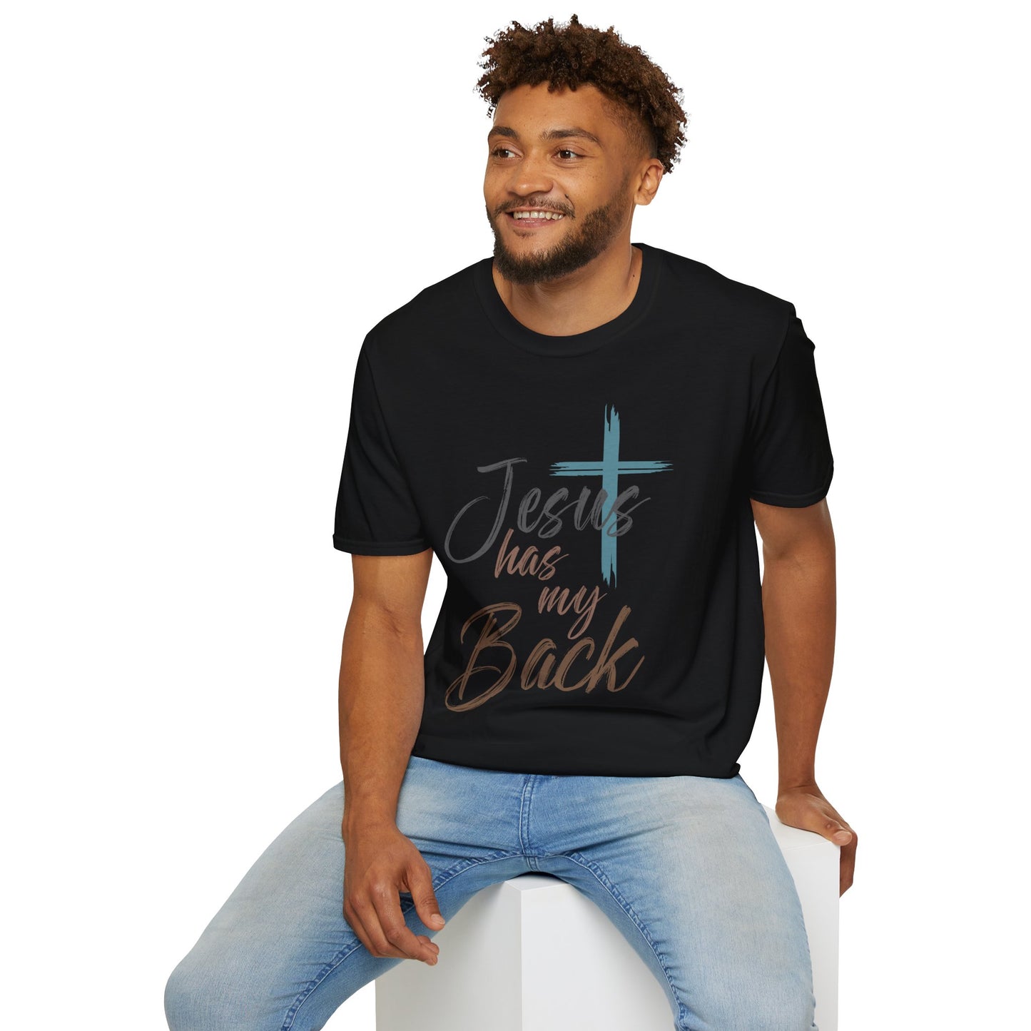 Jesus Has My Back T-Shirt — Christian Faith Cross Shirt