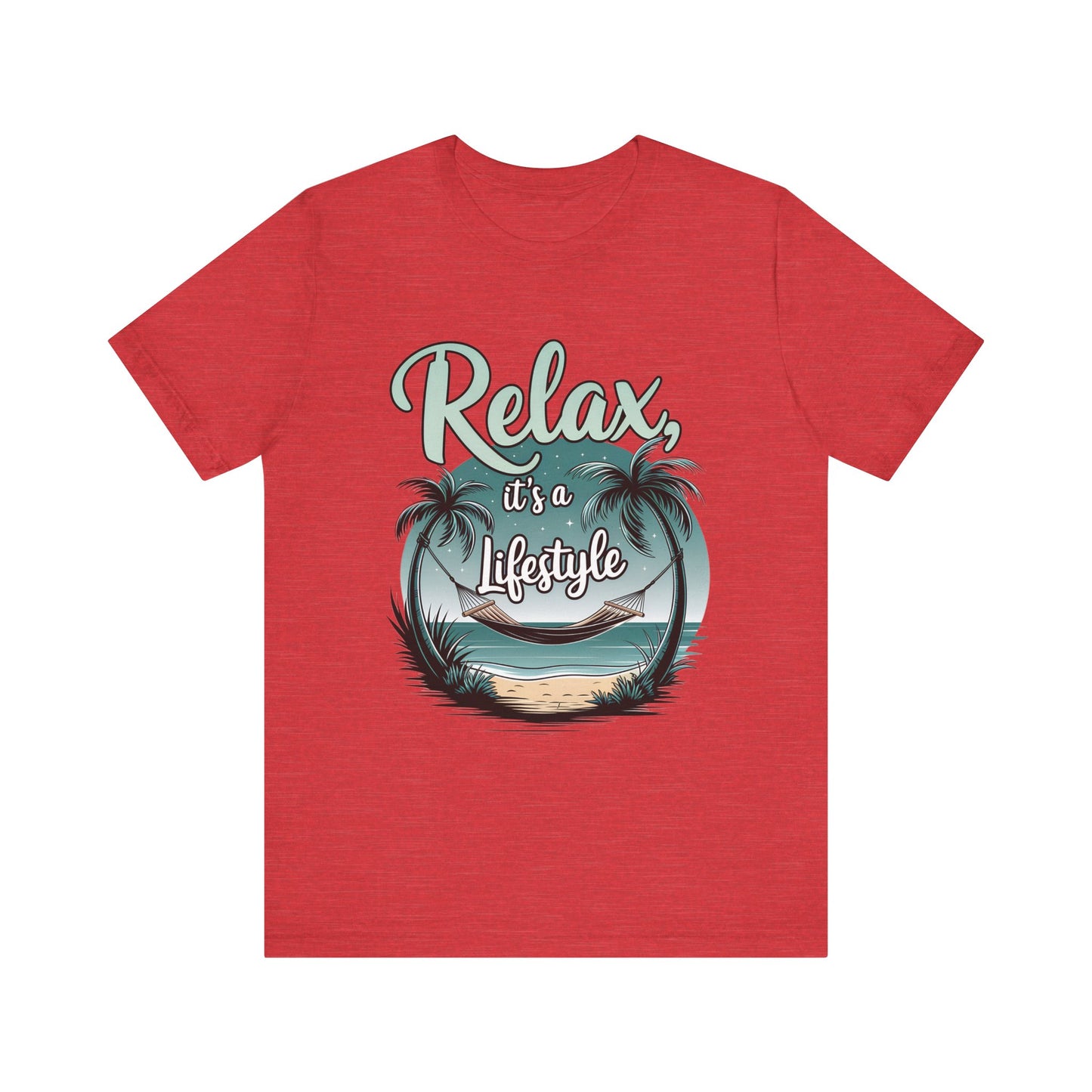 Relax, It's a Lifestyle Unisex Jersey Tee - Perfect for Beach Lovers & Vacation Vibes