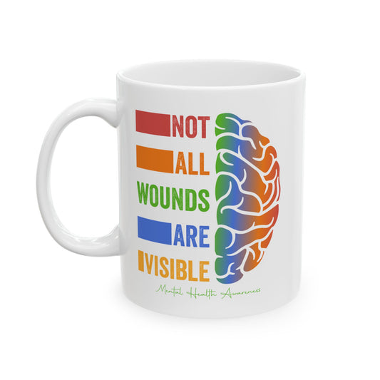 Inspirational Brain Graphic Ceramic Mug - 11oz & 15oz