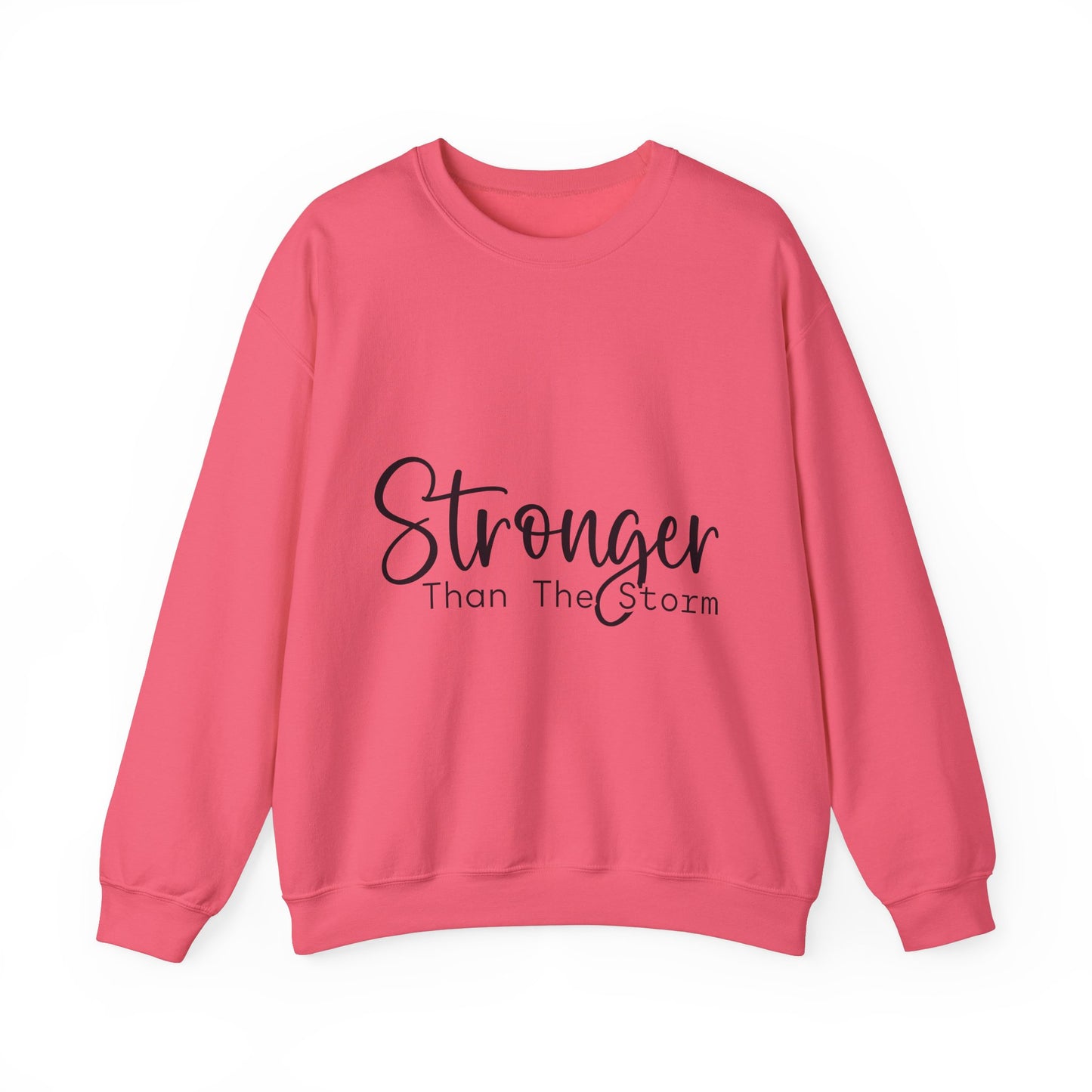 Stronger Than The Storm Unisex Heavy Blend Crewneck Sweatshirt | Cozy Casual Wear