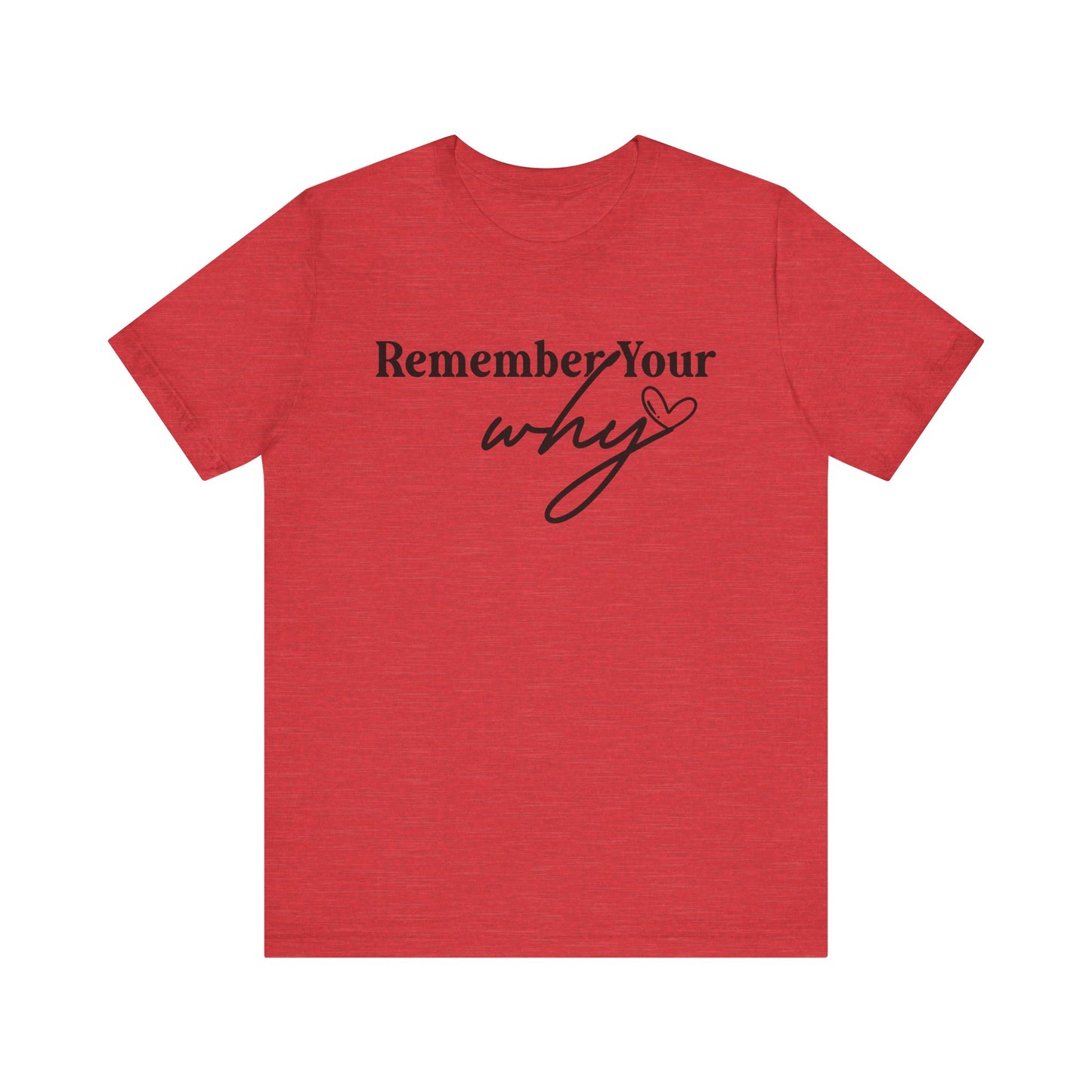 Motivational Unisex Jersey Tee - "Remember Your Why"