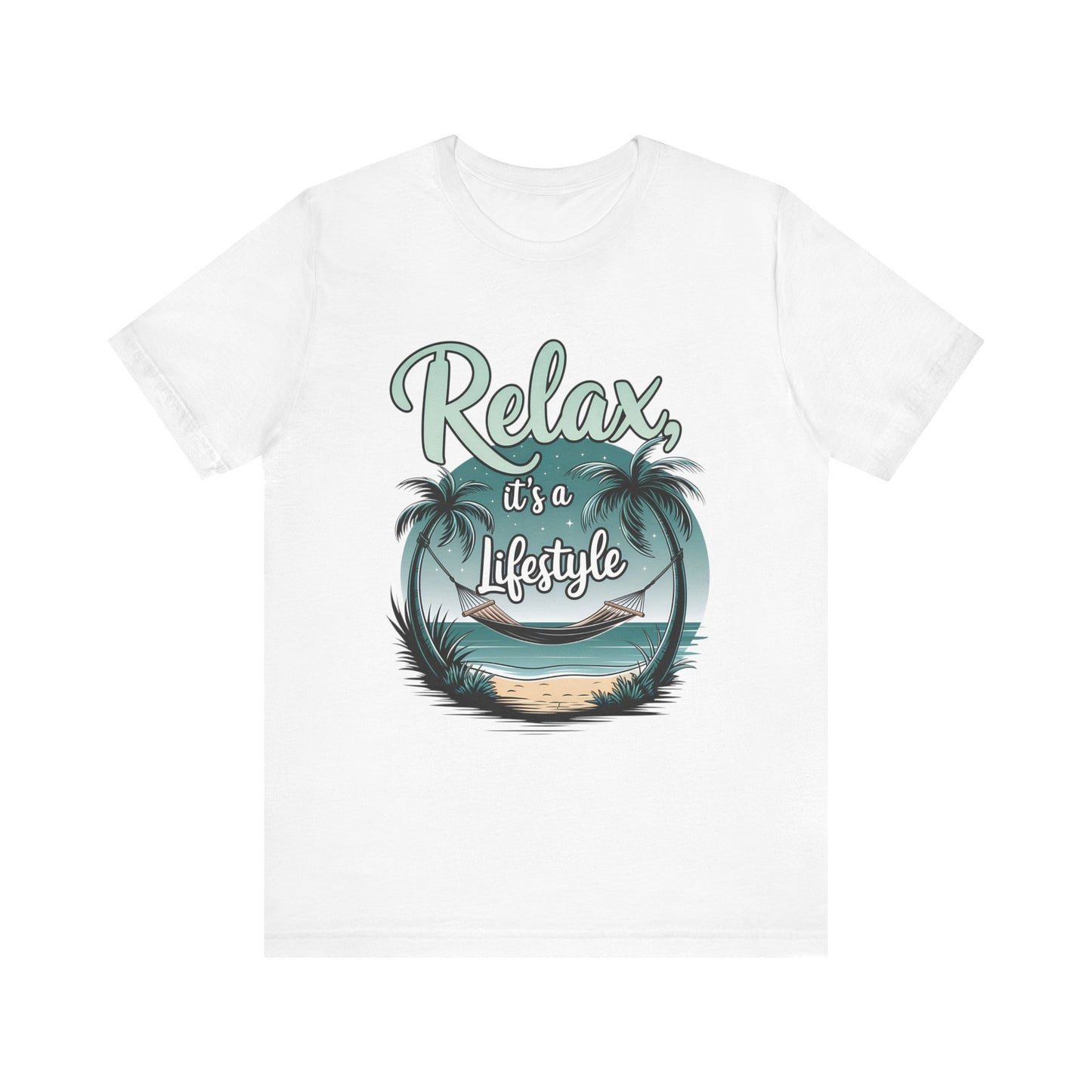 Relax, It's a Lifestyle Unisex Jersey Tee - Perfect for Beach Lovers & Vacation Vibes