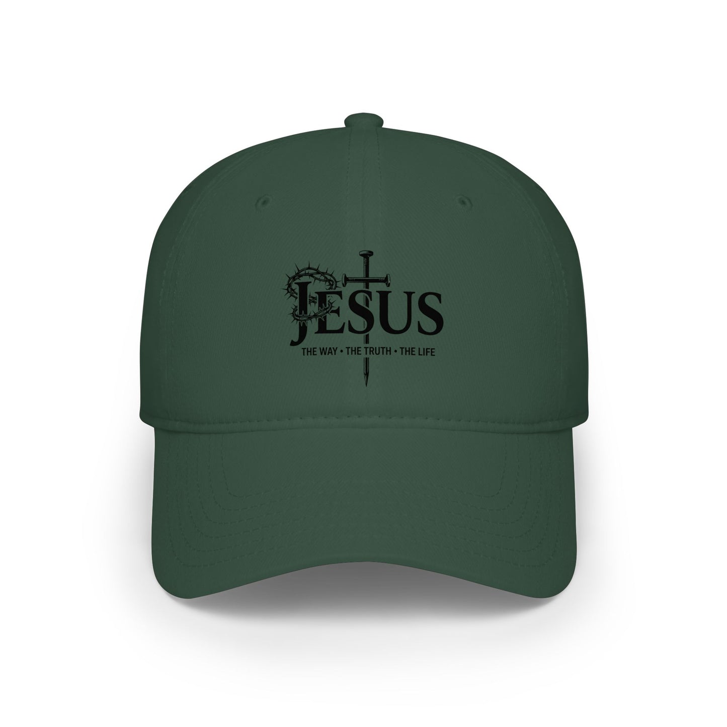 Christian 'Jesus' Cross Low Profile Baseball Cap — Faith Worship Hat