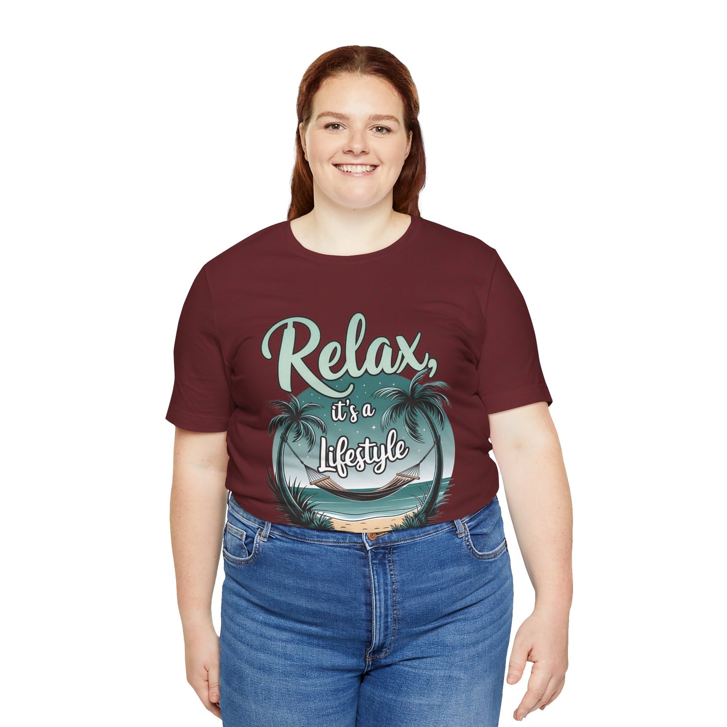 Relax, It's a Lifestyle Unisex Jersey Tee - Perfect for Beach Lovers & Vacation Vibes