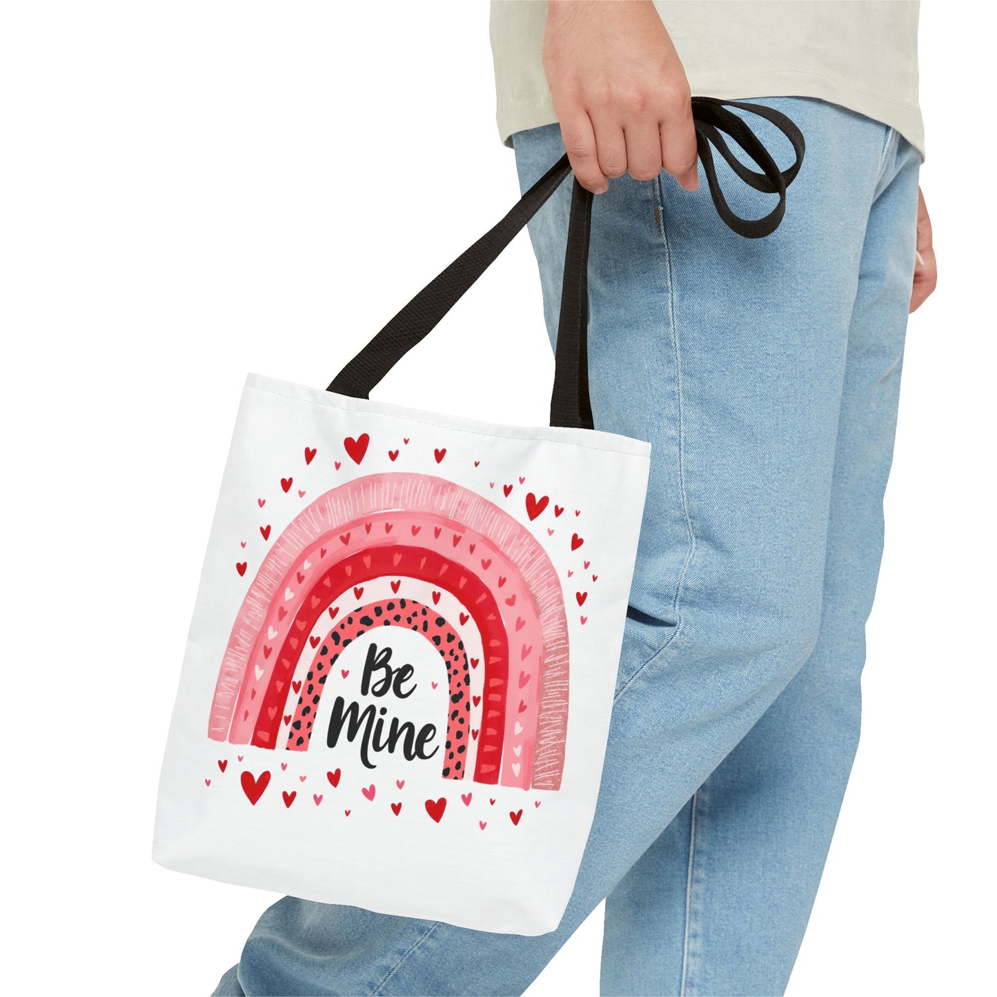 Be Mine Rainbow Tote Bag - Love and Friendship Gift