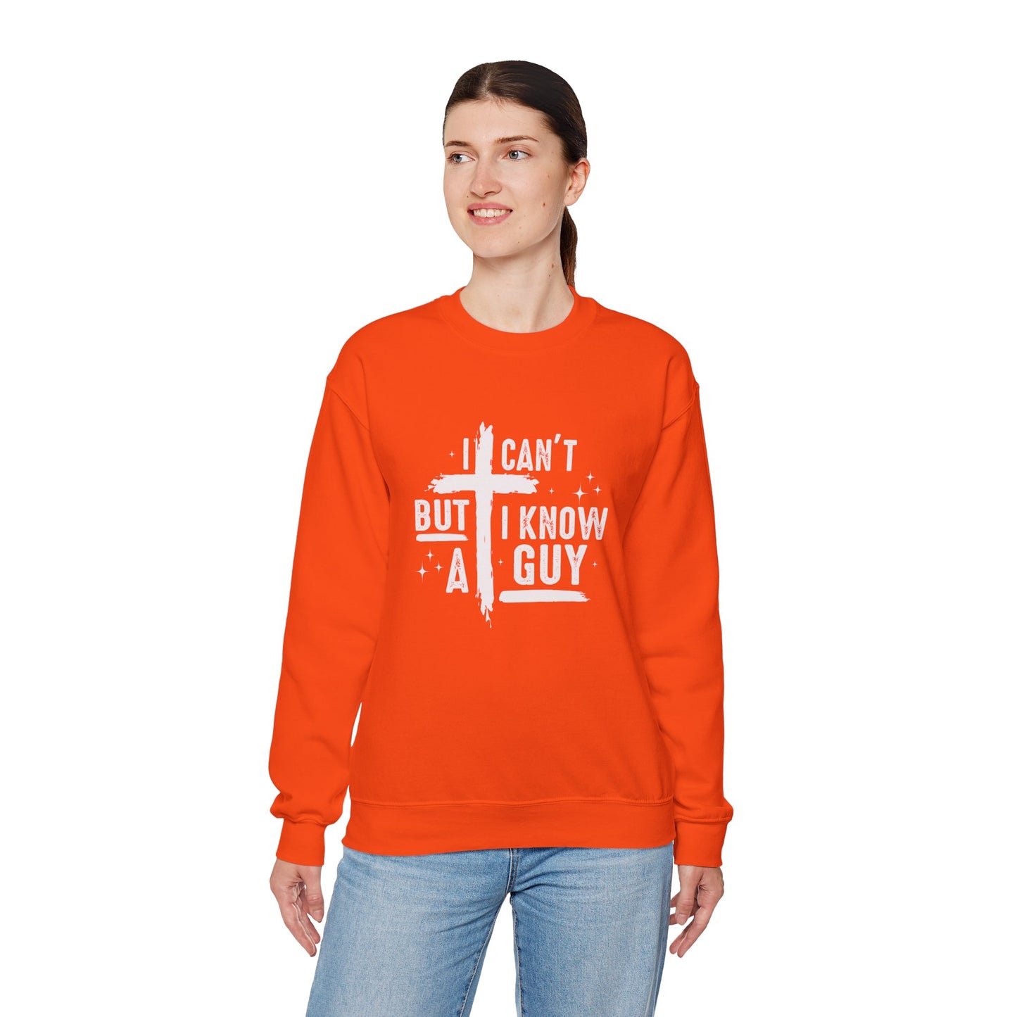 I Can't But I Know a Guy Unisex Crewneck Sweatshirt - Comfortable & Stylish