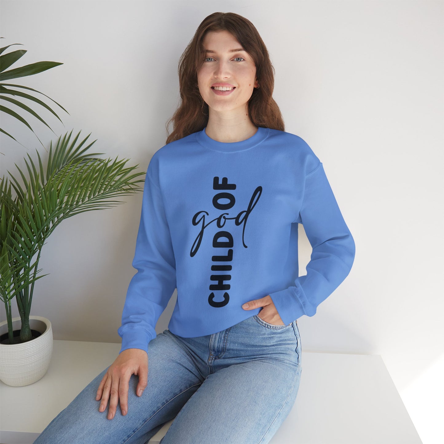 God Child Unisex Crewneck Sweatshirt - Inspirational Faith Apparel