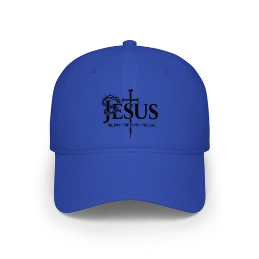 Christian 'Jesus' Cross Low Profile Baseball Cap — Faith Worship Hat