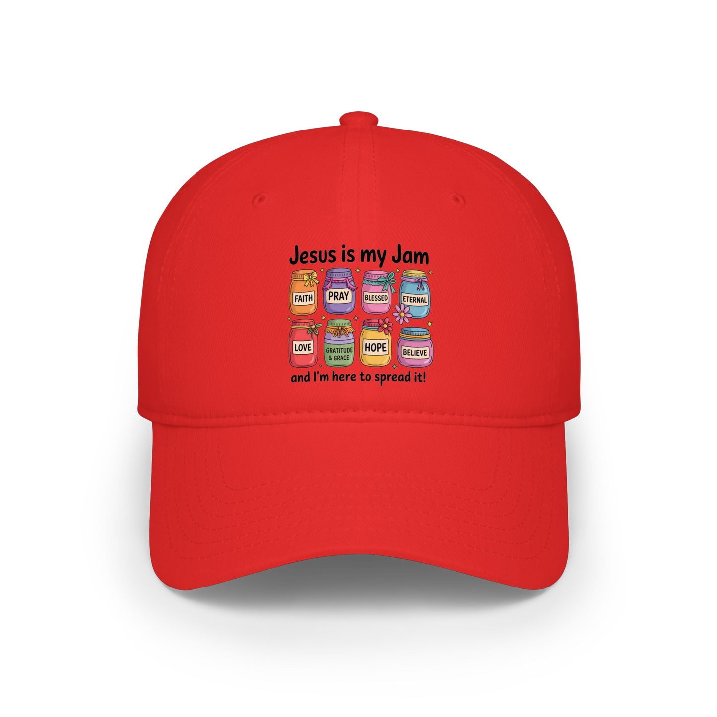 Christian Baseball Cap — "Jesus Is My Jam" Low Profile Hat
