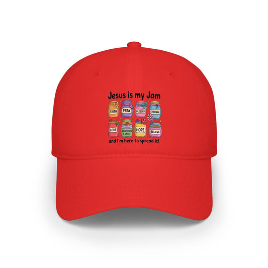 Christian Baseball Cap — "Jesus Is My Jam" Low Profile Hat