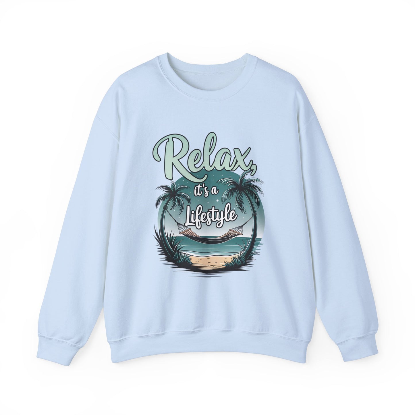 Relax Beach Vibe Unisex Crewneck Sweatshirt