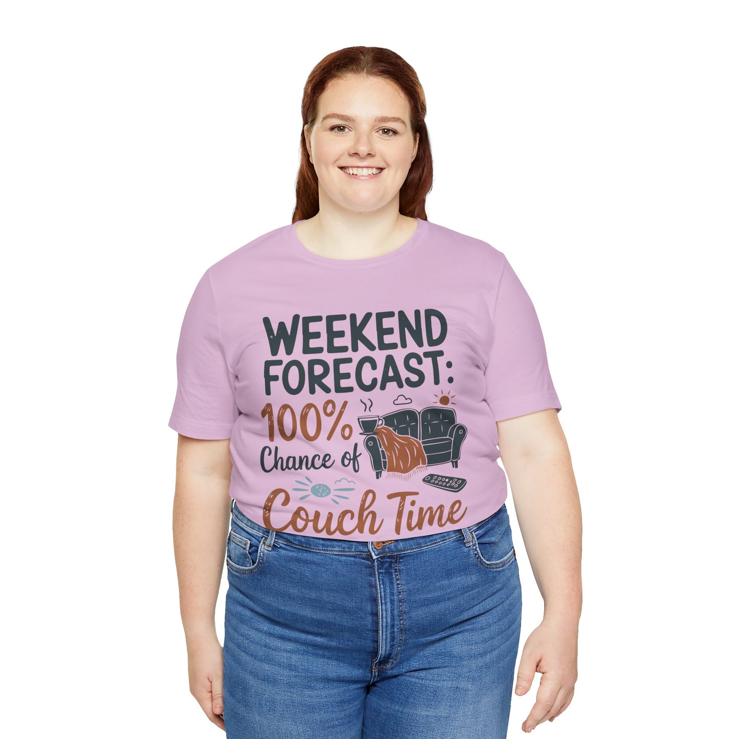Weekend Forecast Couch Time Unisex Tee