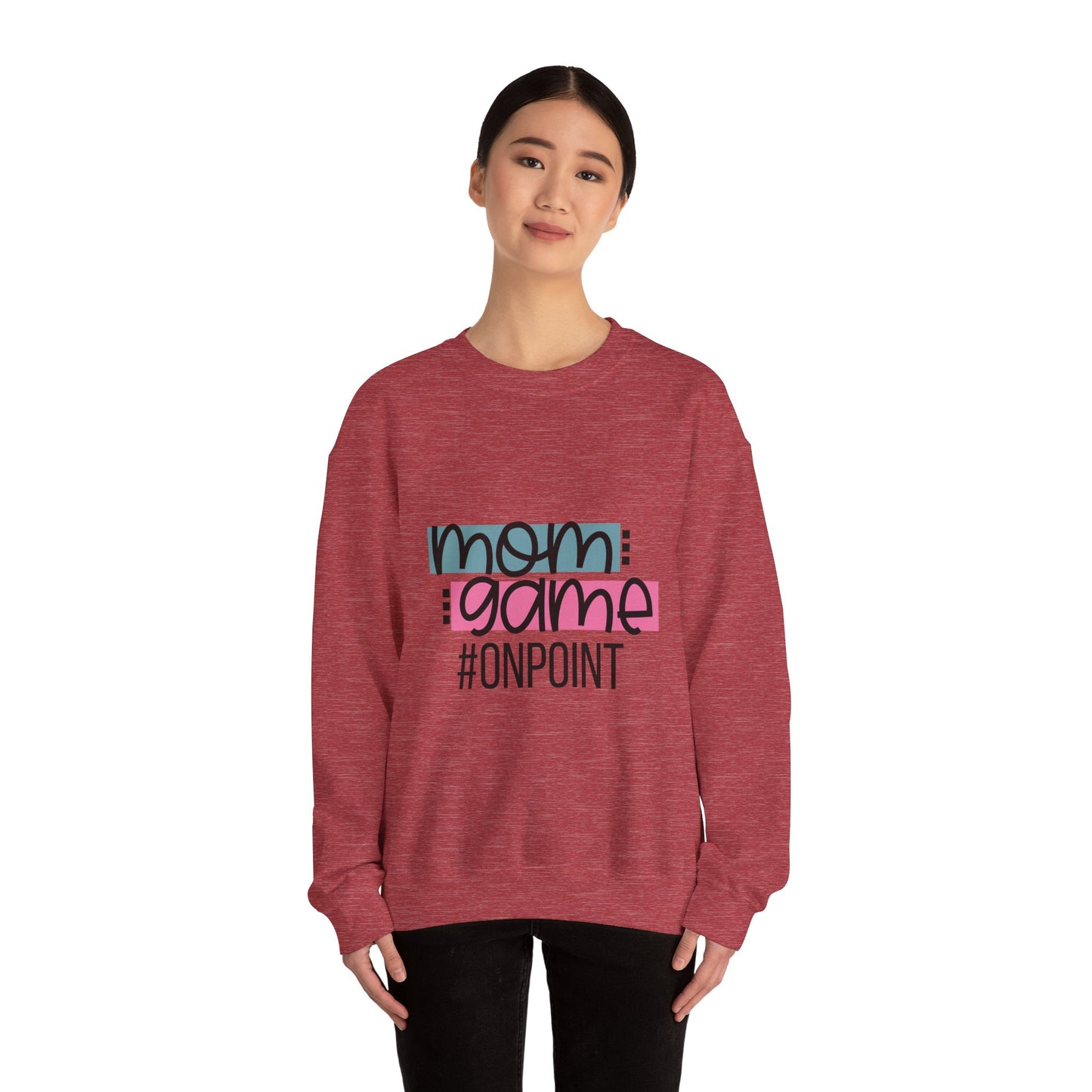 Mom Game On Point Crewneck Sweatshirt