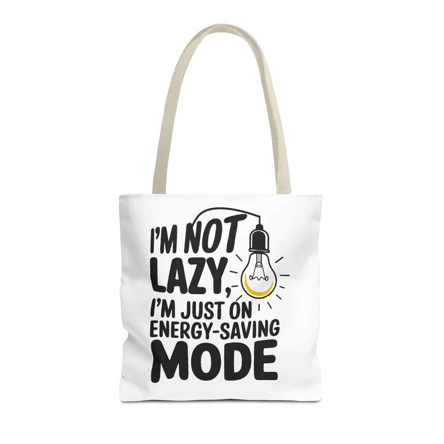 Funny Energy-Saving Mode Tote Bag - Ideal Gift for Relaxed Individuals