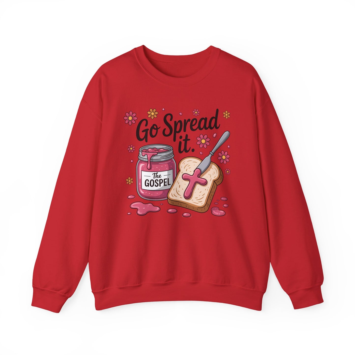Go Spread It Gospel Sweatshirt – Christian Faith Spread the Gospel Graphic Crewneck